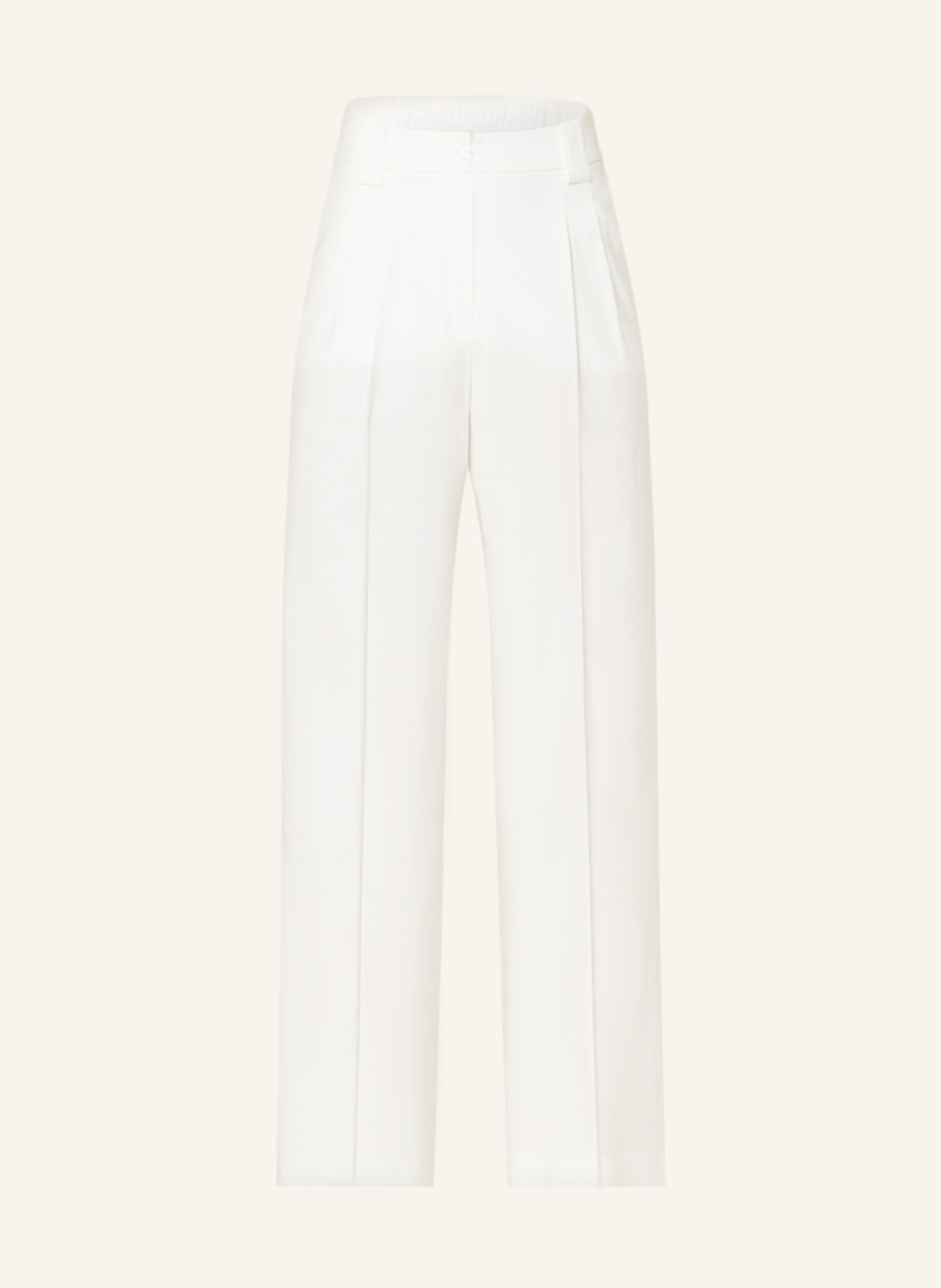 MARC AUREL pantalon marinière: ÉCRU