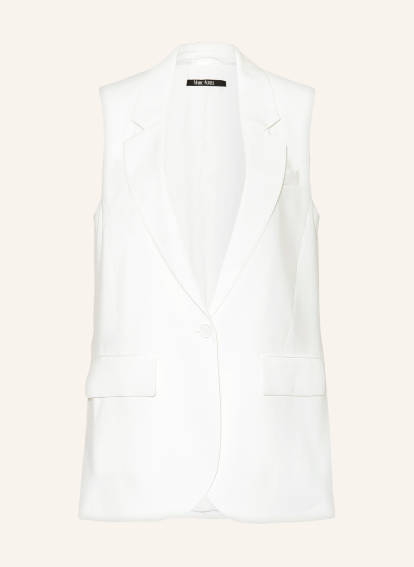 MARC AUREL Blazer vest, Color: WHITE (Image 1)