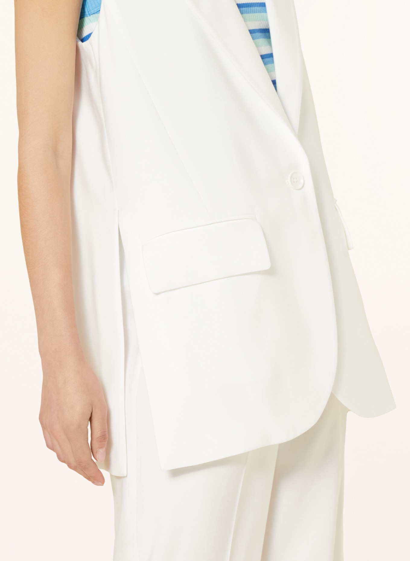 MARC AUREL Blazer vest, Color: WHITE (Image 4)