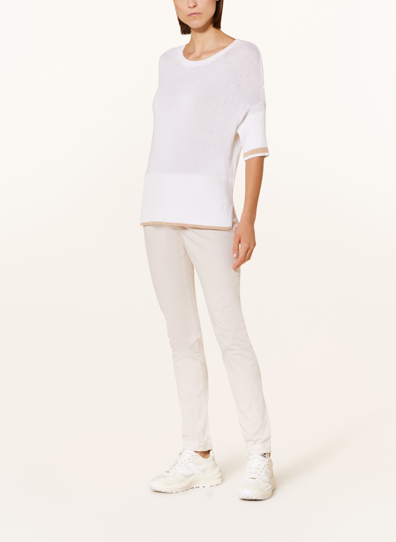 MARC AUREL Knit shirt, Color: WHITE (Image 2)