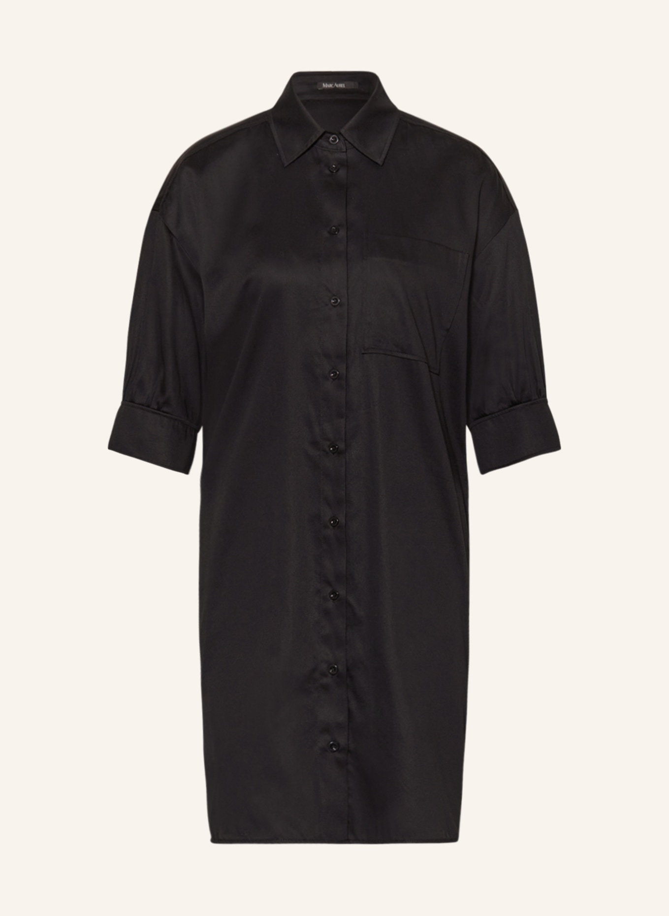 MARC AUREL Shirt dress, Color: BLACK (Image 1)