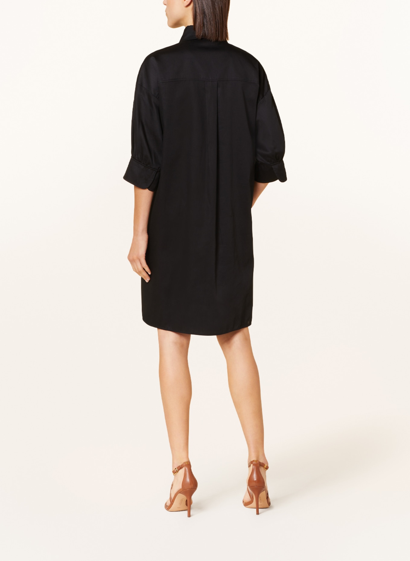 MARC AUREL Shirt dress, Color: BLACK (Image 3)