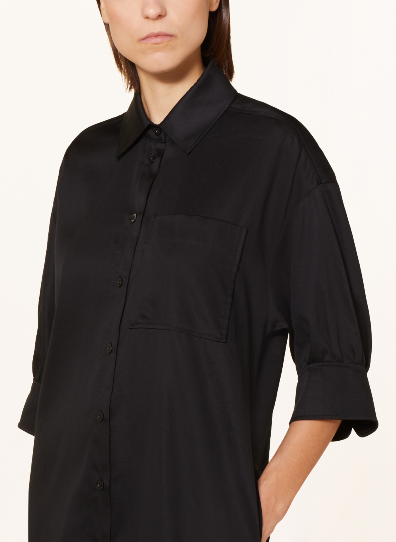 MARC AUREL Shirt dress, Color: BLACK (Image 4)