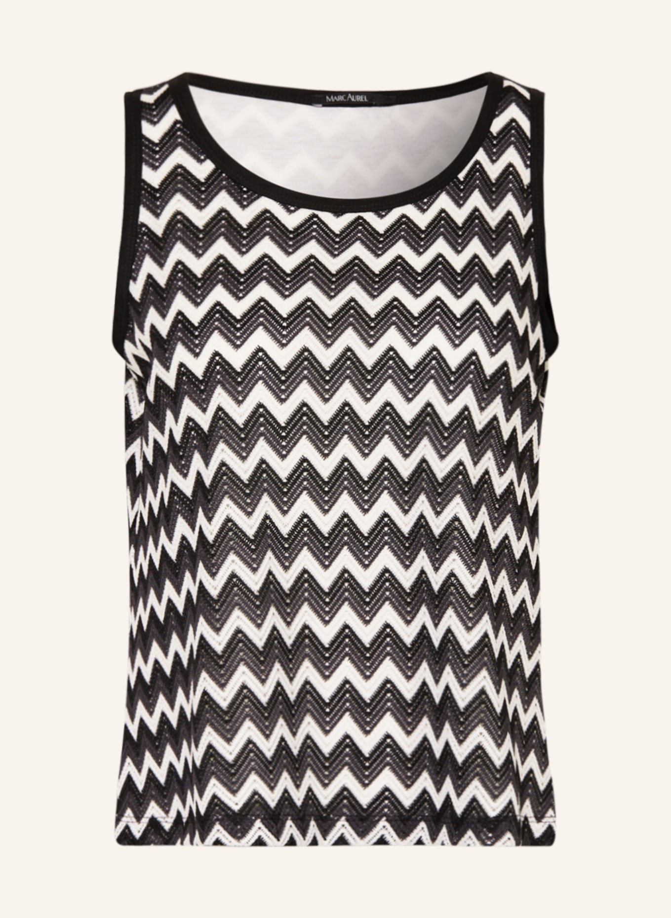 MARC AUREL Knit top, Color: BLACK/ WHITE (Image 1)