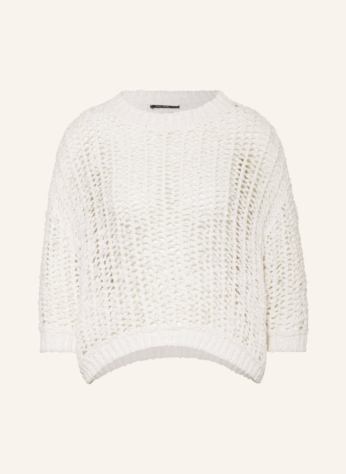 MARC AUREL Sweater with 3/4 sleeves, Color: WHITE (Image 1)