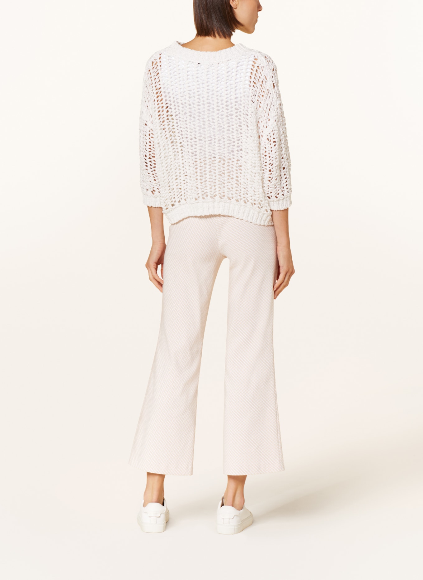 MARC AUREL Sweater with 3/4 sleeves, Color: WHITE (Image 3)