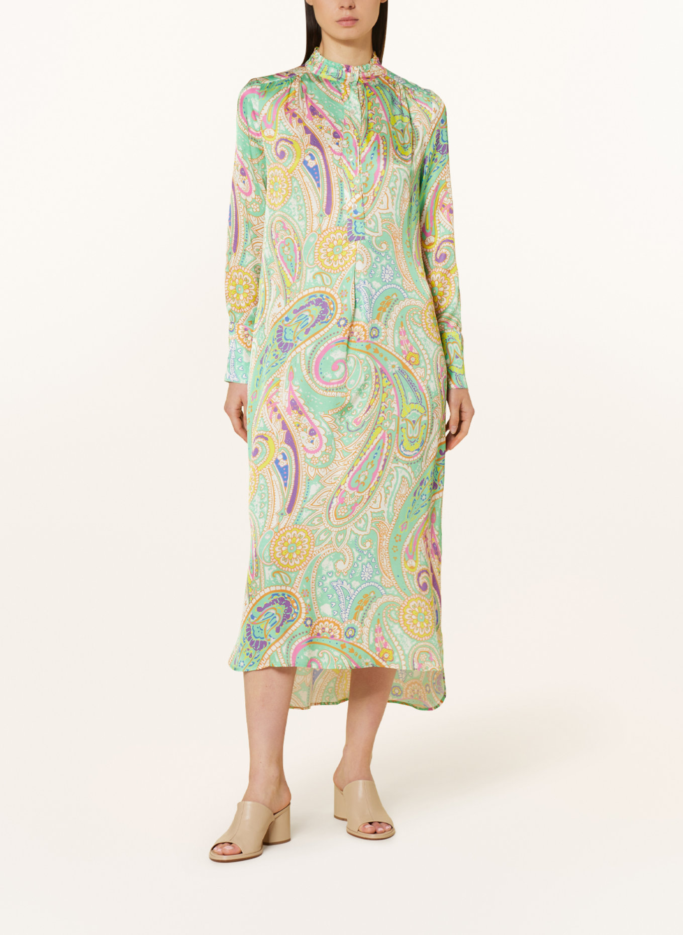 MARC AUREL Dress, Color: GREEN/ YELLOW/ PINK (Image 2)