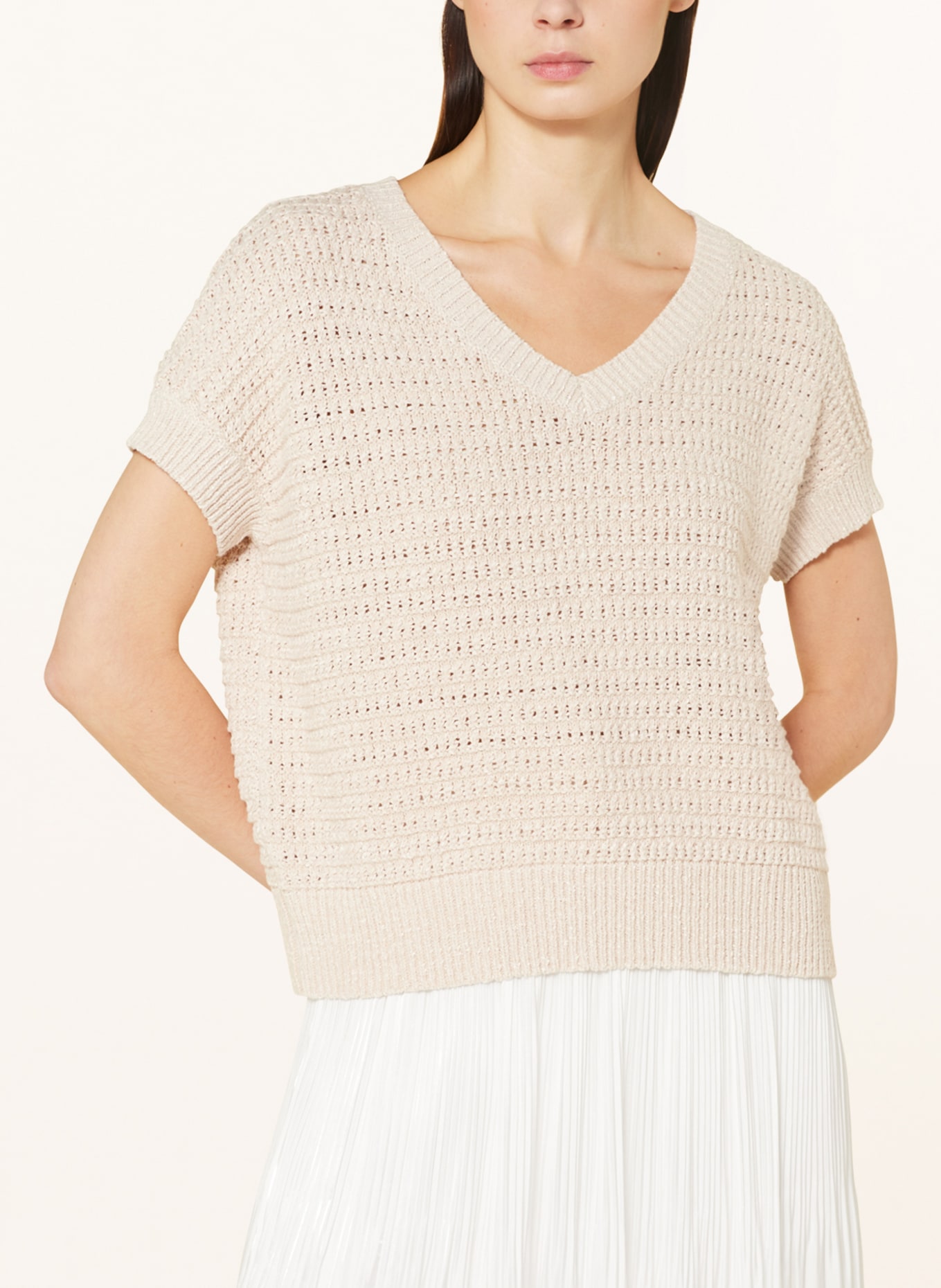 MARC AUREL Knit shirt, Color: BEIGE (Image 4)
