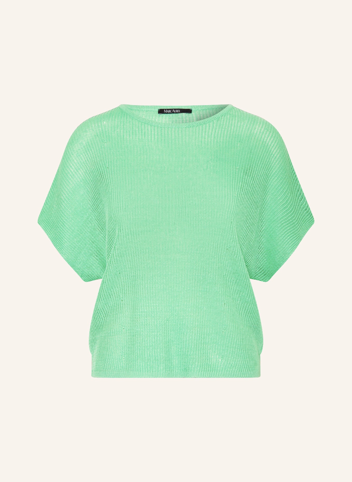MARC AUREL Knit shirt in linen, Color: GREEN (Image 1)