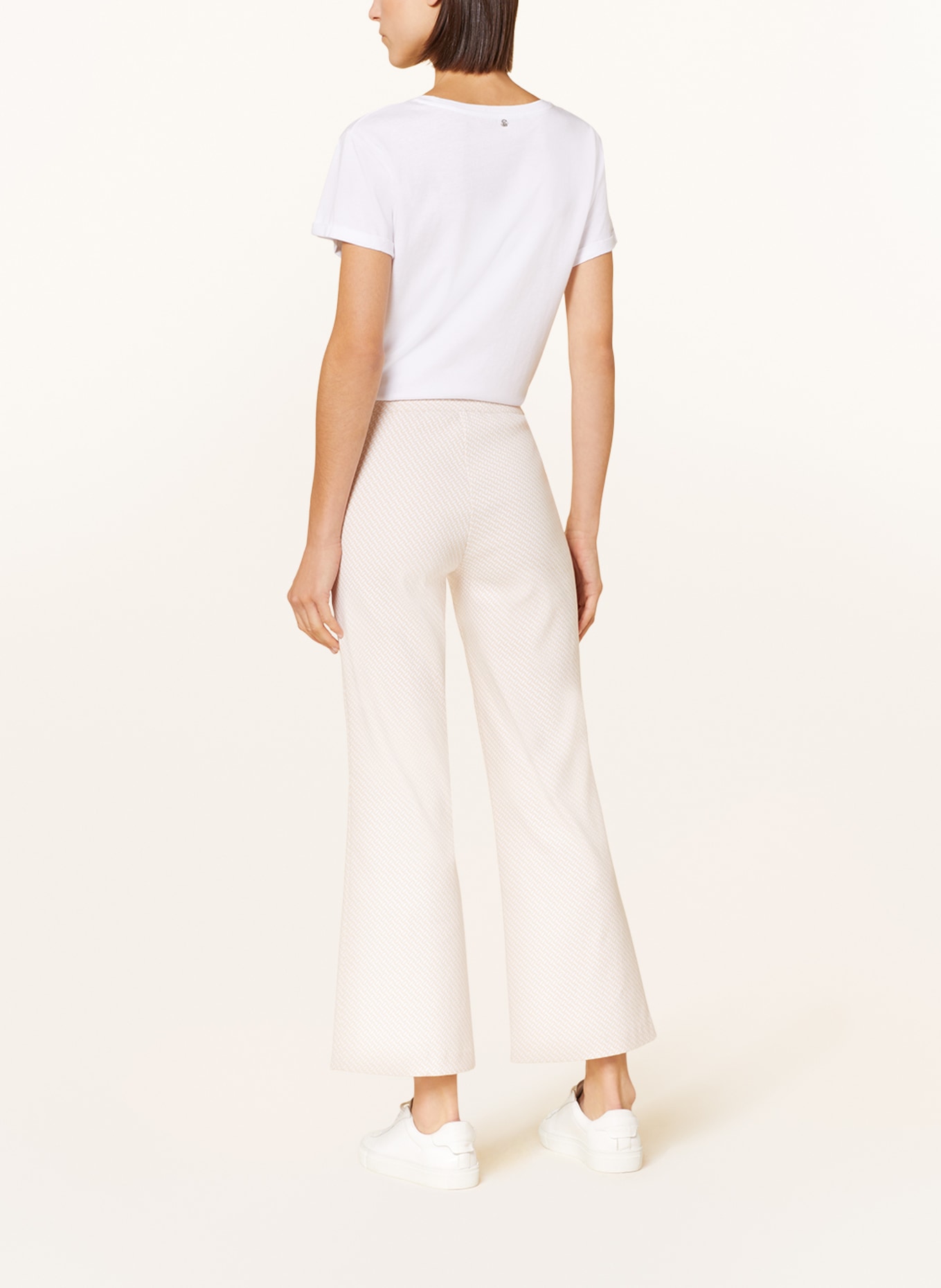 MARC AUREL Trousers, Color: BEIGE/ WHITE (Image 3)