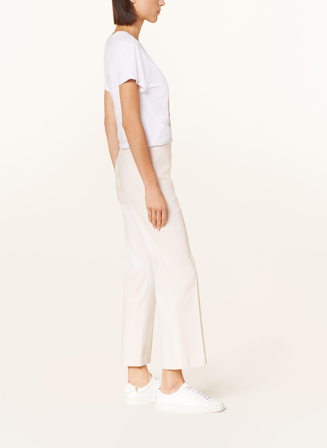 MARC AUREL Trousers, Color: BEIGE/ WHITE (Image 4)