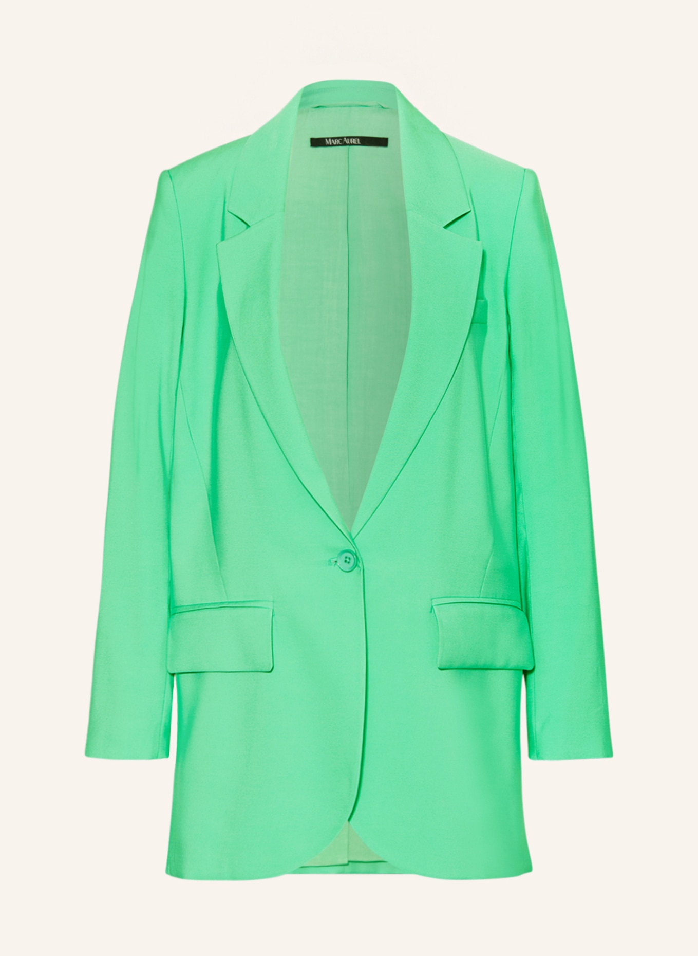 MARC AUREL Long blazer, Color: GREEN (Image 1)