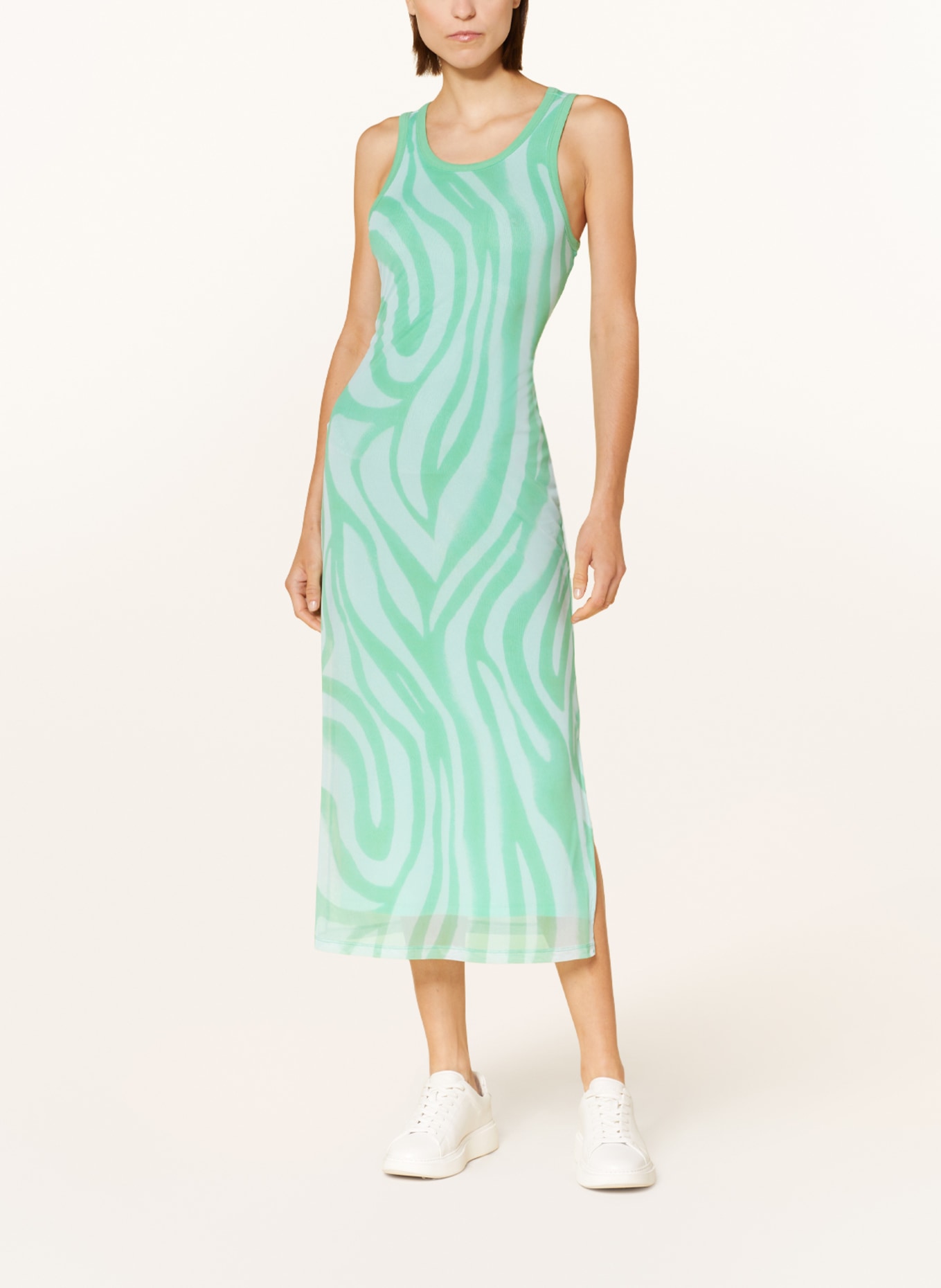 MARC AUREL Mesh dress, Color: GREEN/ LIGHT GREEN (Image 2)