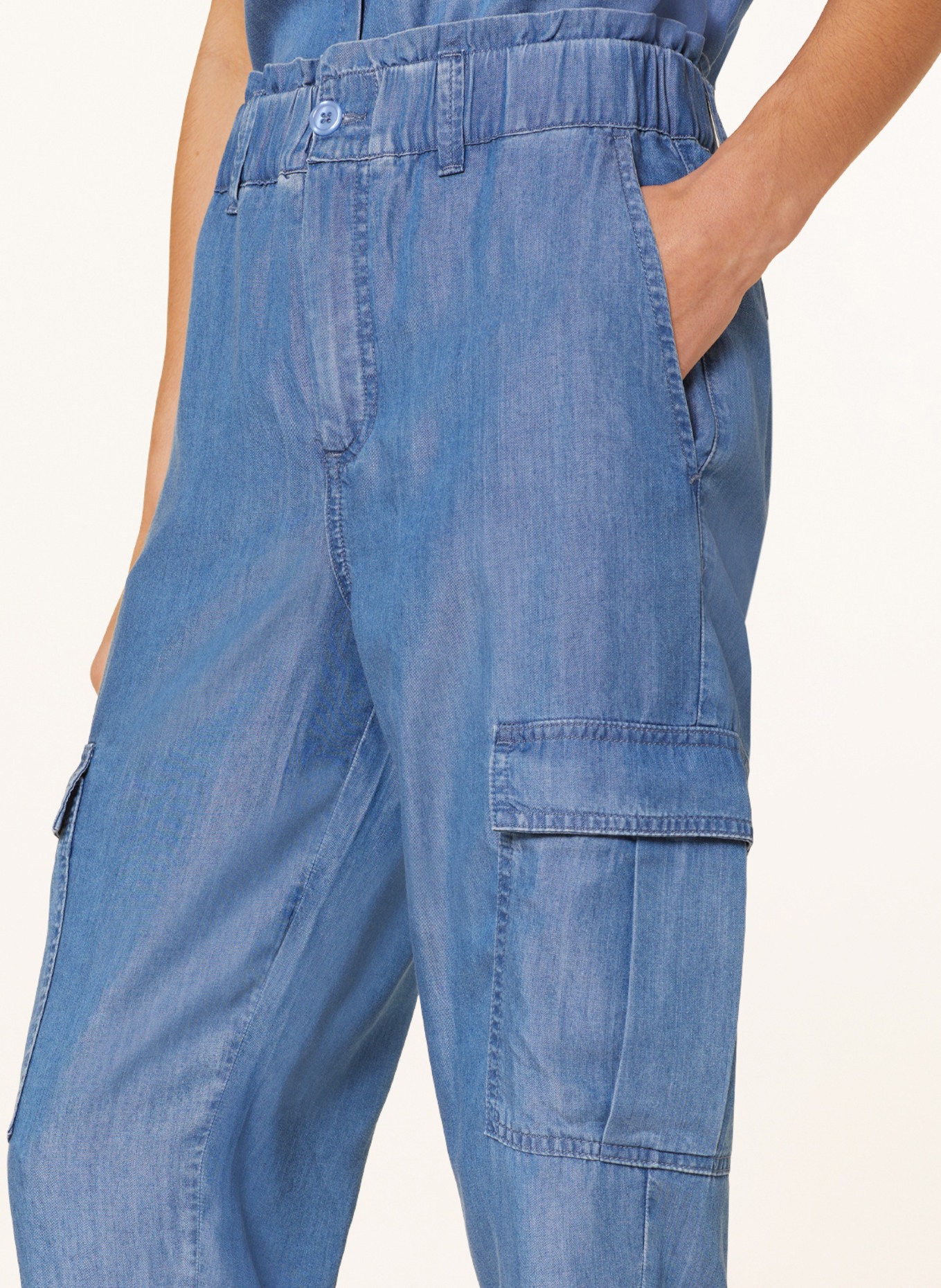 MARC AUREL Bojówki w stylu jeansowym, Kolor: NIEBIESKI (Obrazek 5)