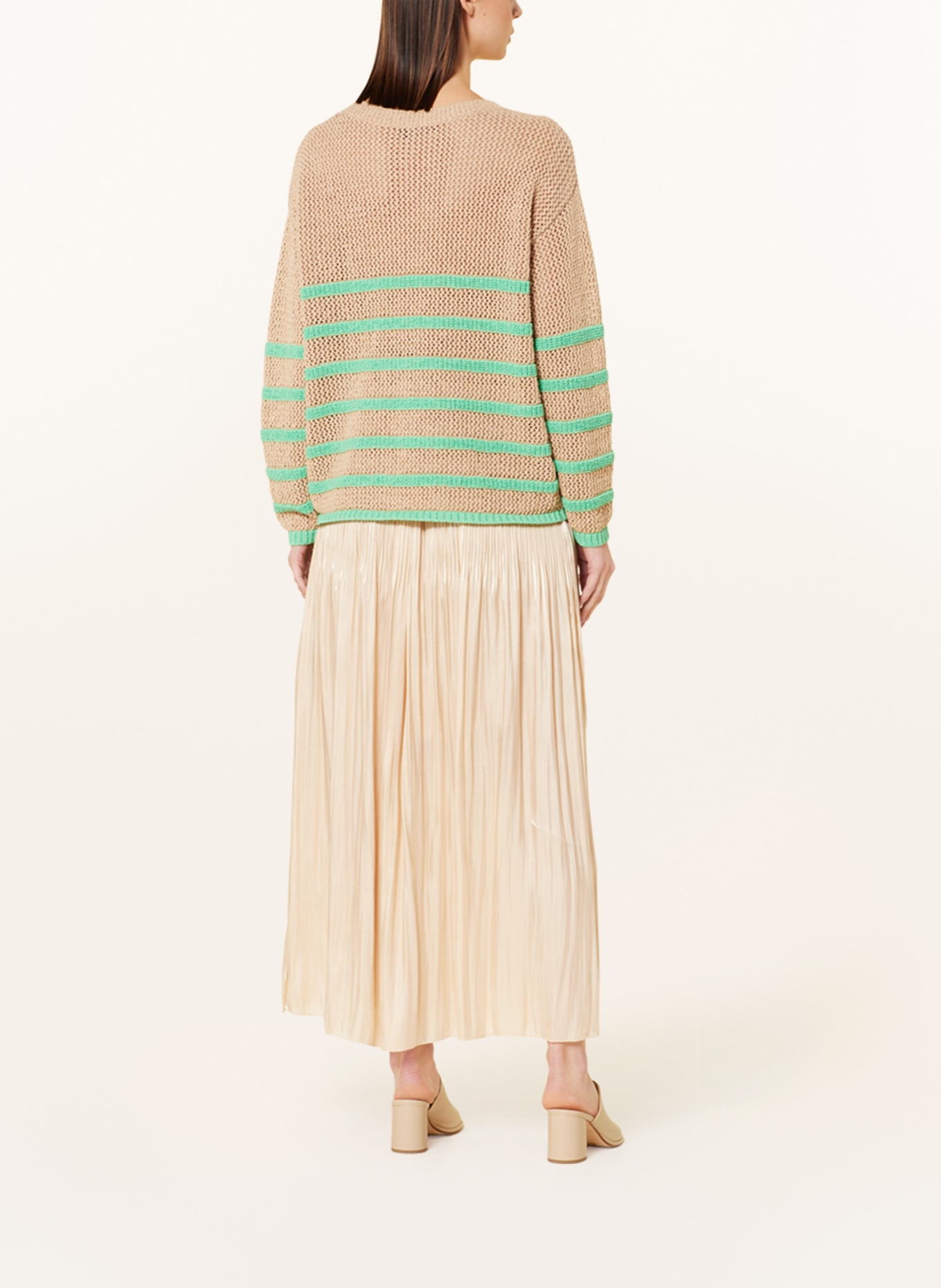 MARC AUREL Pullover, Farbe: BEIGE/ GRÜN (Bild 3)