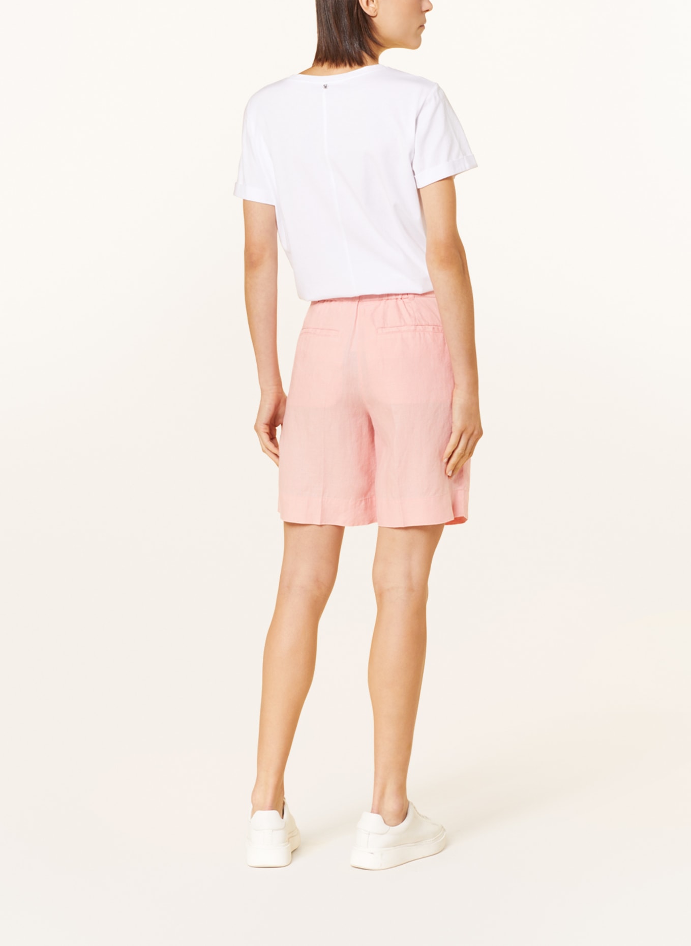 MARC AUREL Linen shorts, Color: PINK (Image 3)