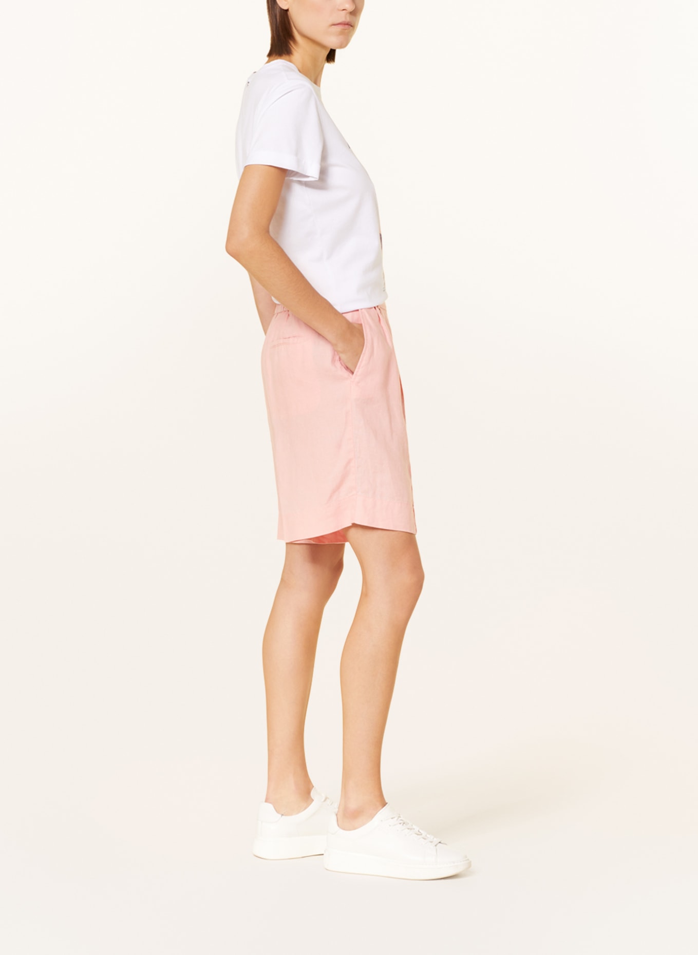 MARC AUREL Linen shorts, Color: PINK (Image 4)