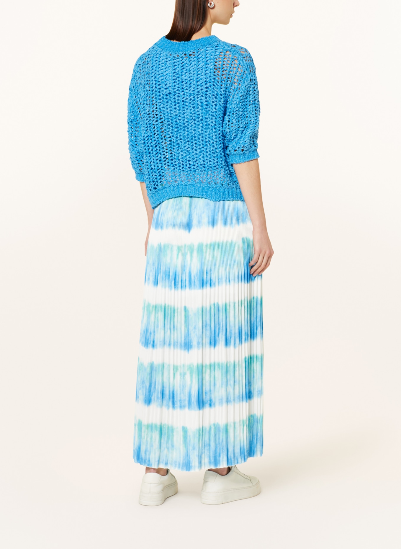 MARC AUREL Sweater with 3/4 sleeves, Color: BLUE (Image 3)