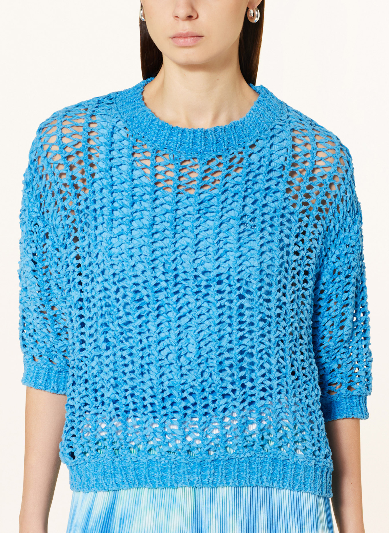 MARC AUREL Sweater with 3/4 sleeves, Color: BLUE (Image 4)