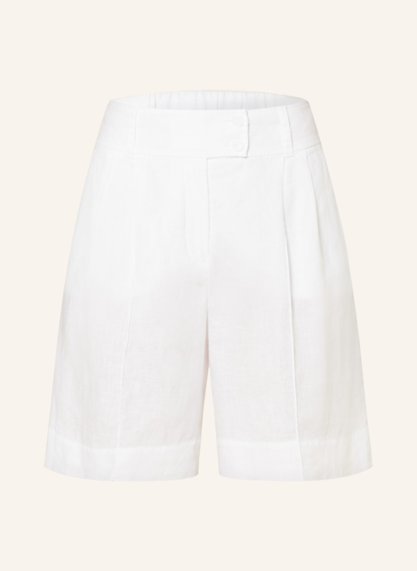 MARC AUREL Linen shorts, Color: WHITE (Image 1)
