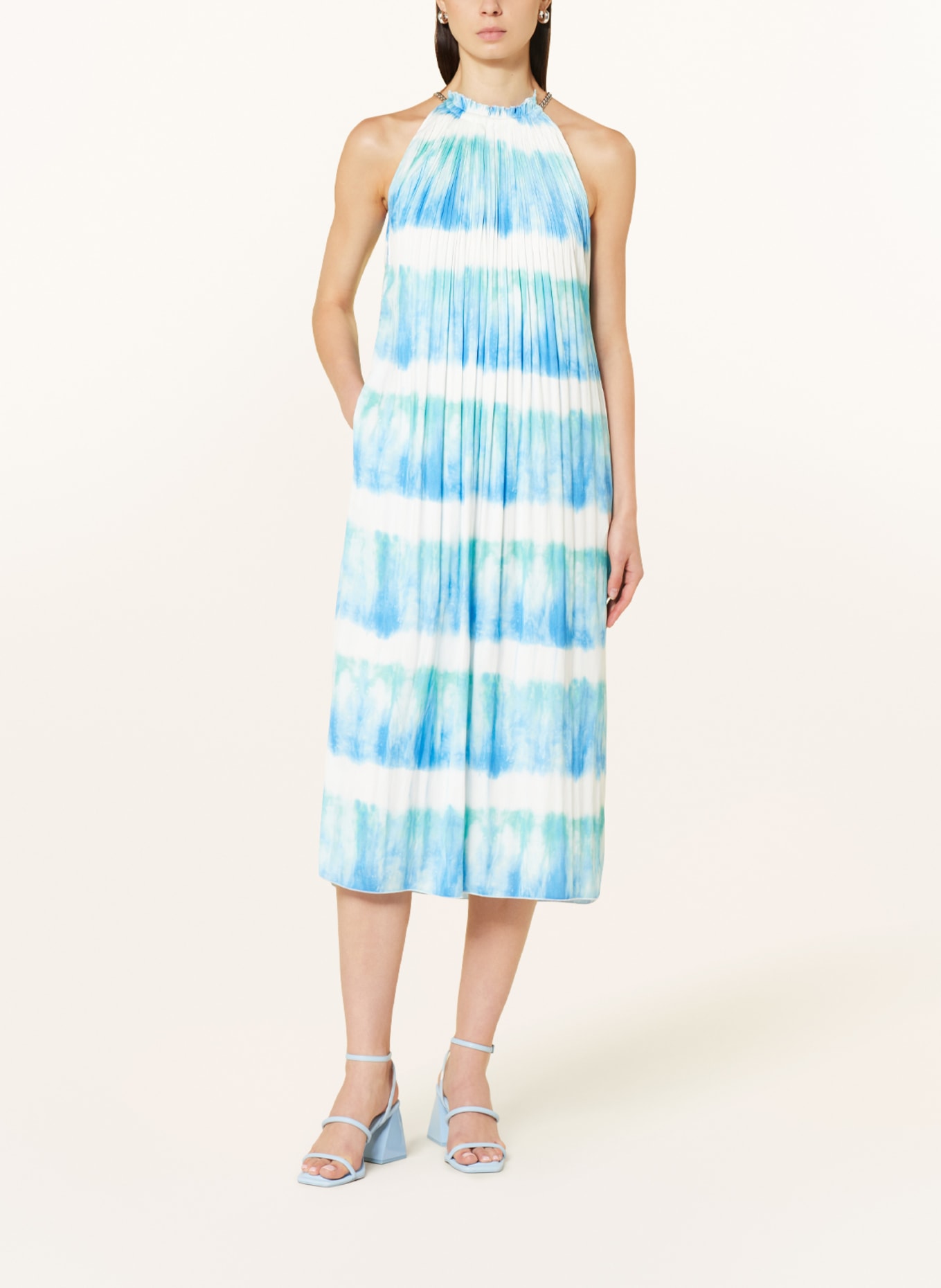 MARC AUREL Dress, Color: WHITE/ BLUE/ GREEN (Image 2)