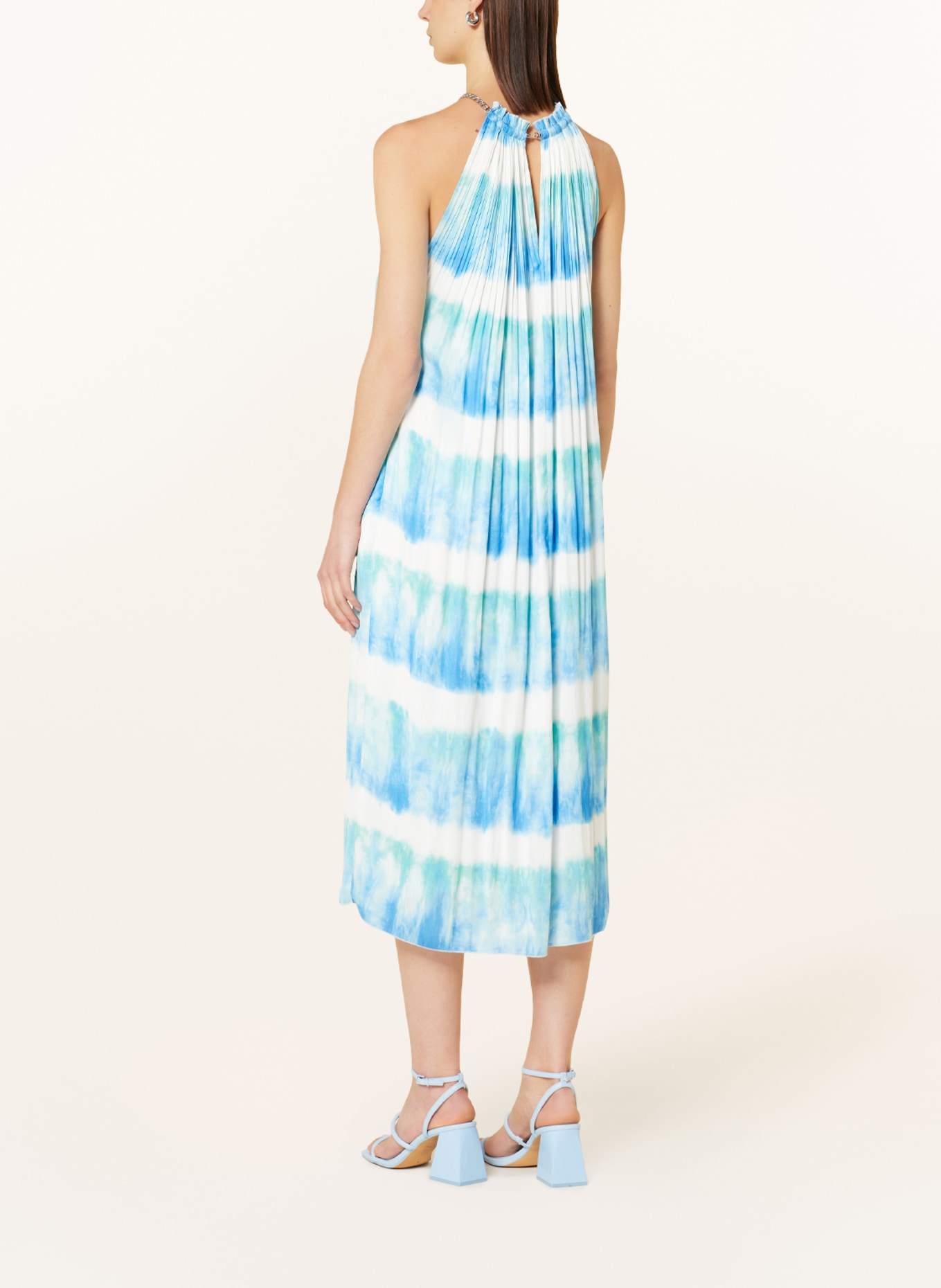 MARC AUREL Dress, Color: WHITE/ BLUE/ GREEN (Image 3)