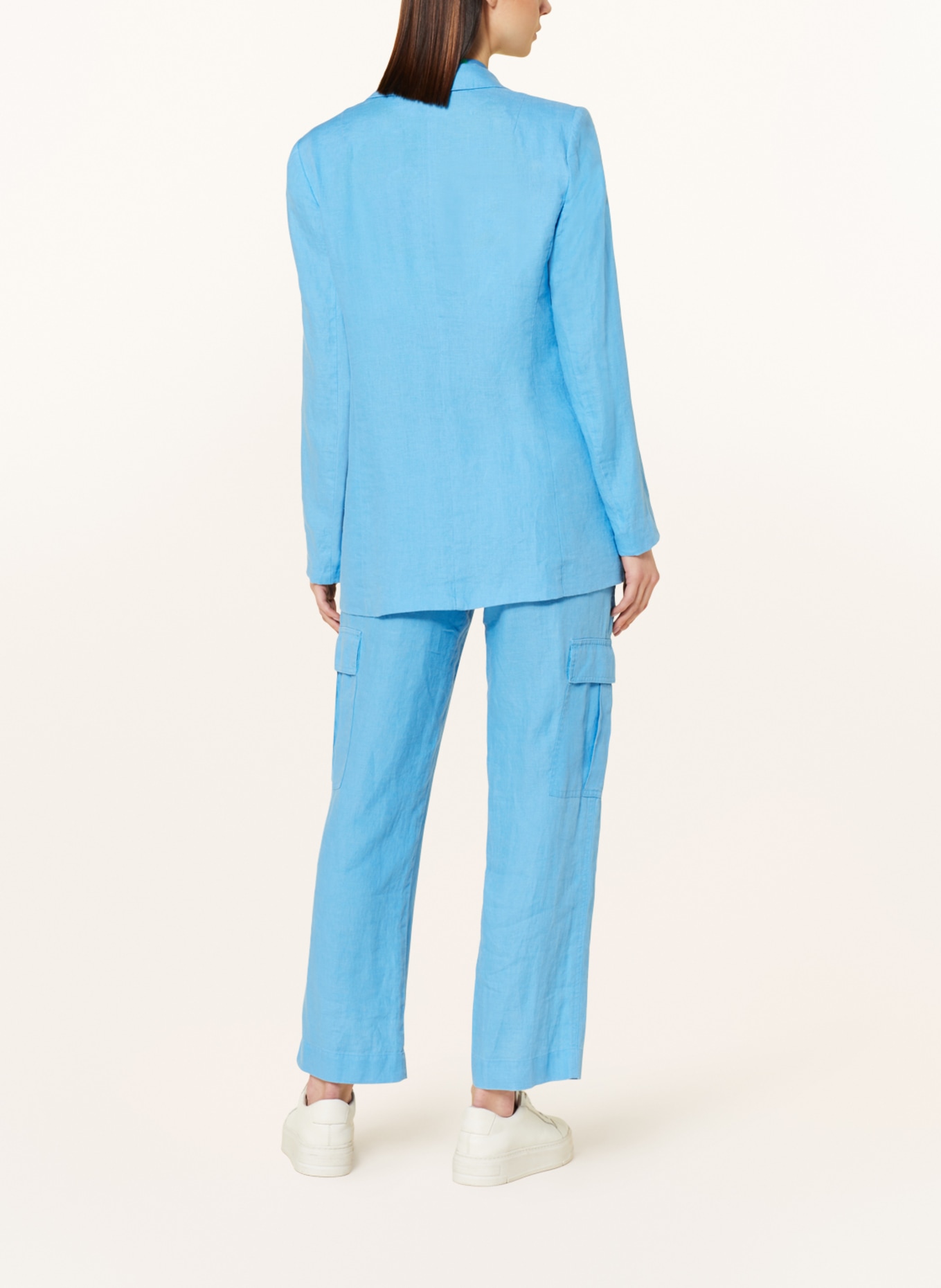 MARC AUREL Linen blazer, Color: BLUE (Image 3)