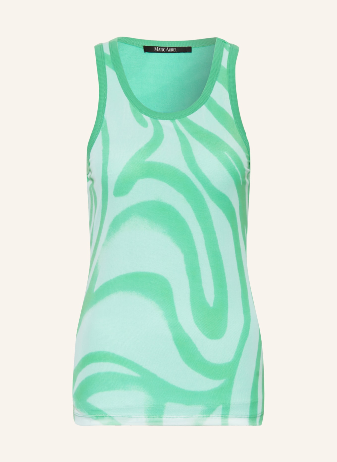 MARC AUREL Top with mesh, Color: GREEN/ MINT (Image 1)
