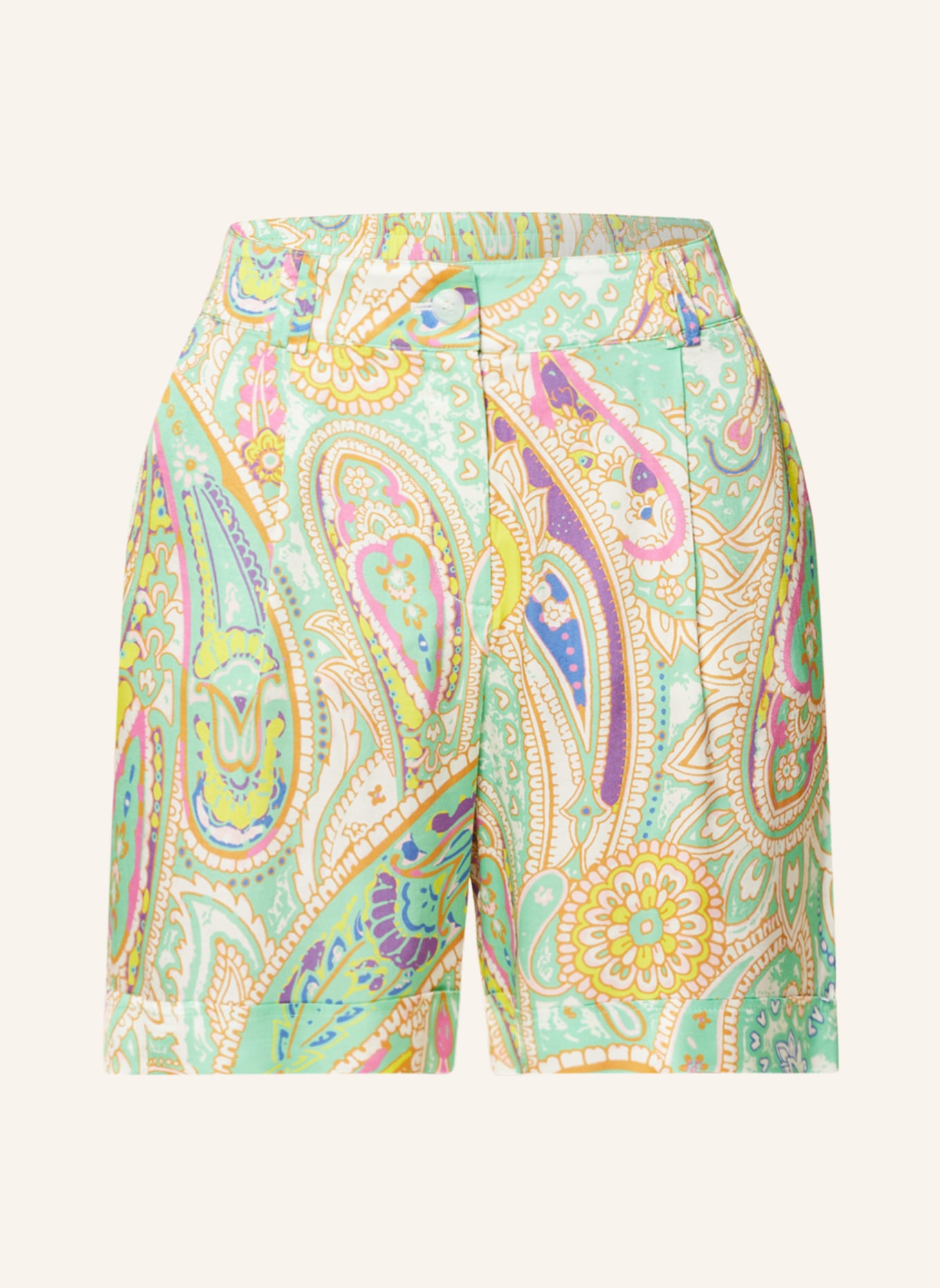 MARC AUREL Shorts, Farbe: GRÜN/ GELB/ PINK (Bild 1)