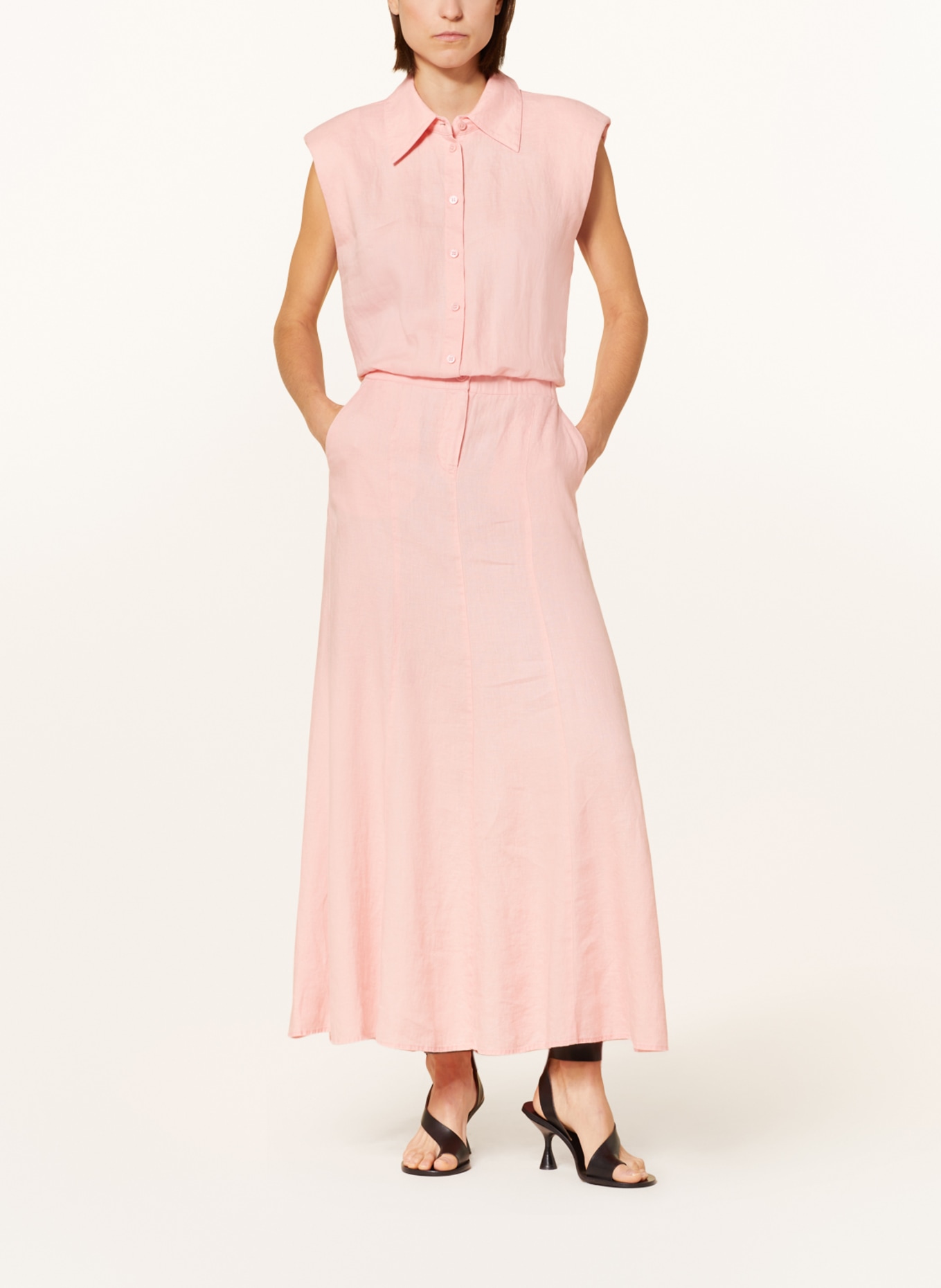MARC AUREL Linen skirt, Color: PINK (Image 2)
