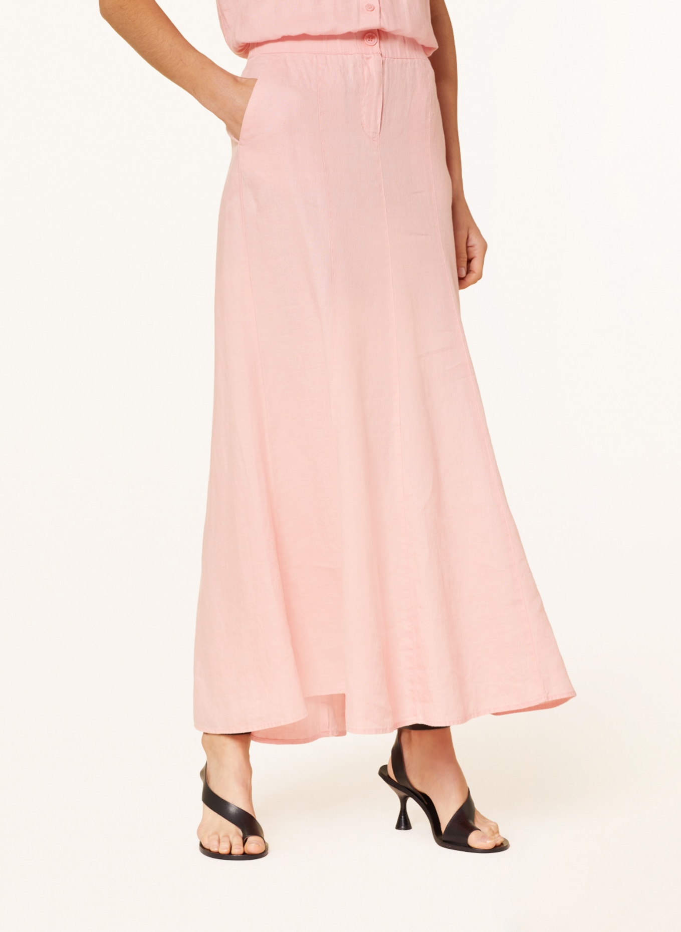 MARC AUREL Linen skirt, Color: PINK (Image 4)