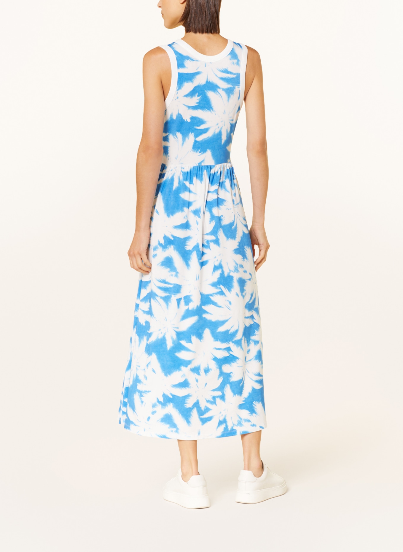 MARC AUREL Jersey dress, Color: BLUE/ WHITE (Image 3)