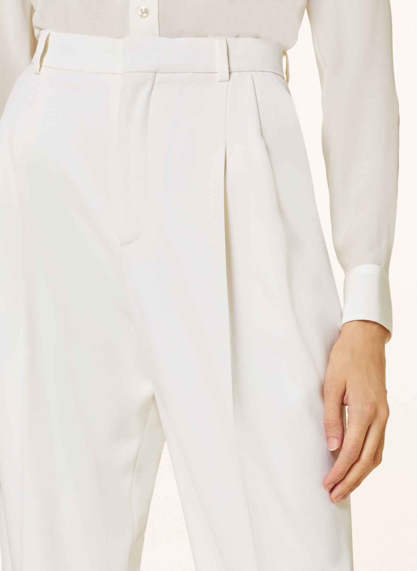SAINT LAURENT Spodnie, Kolor: ECRU (Obrazek 5)