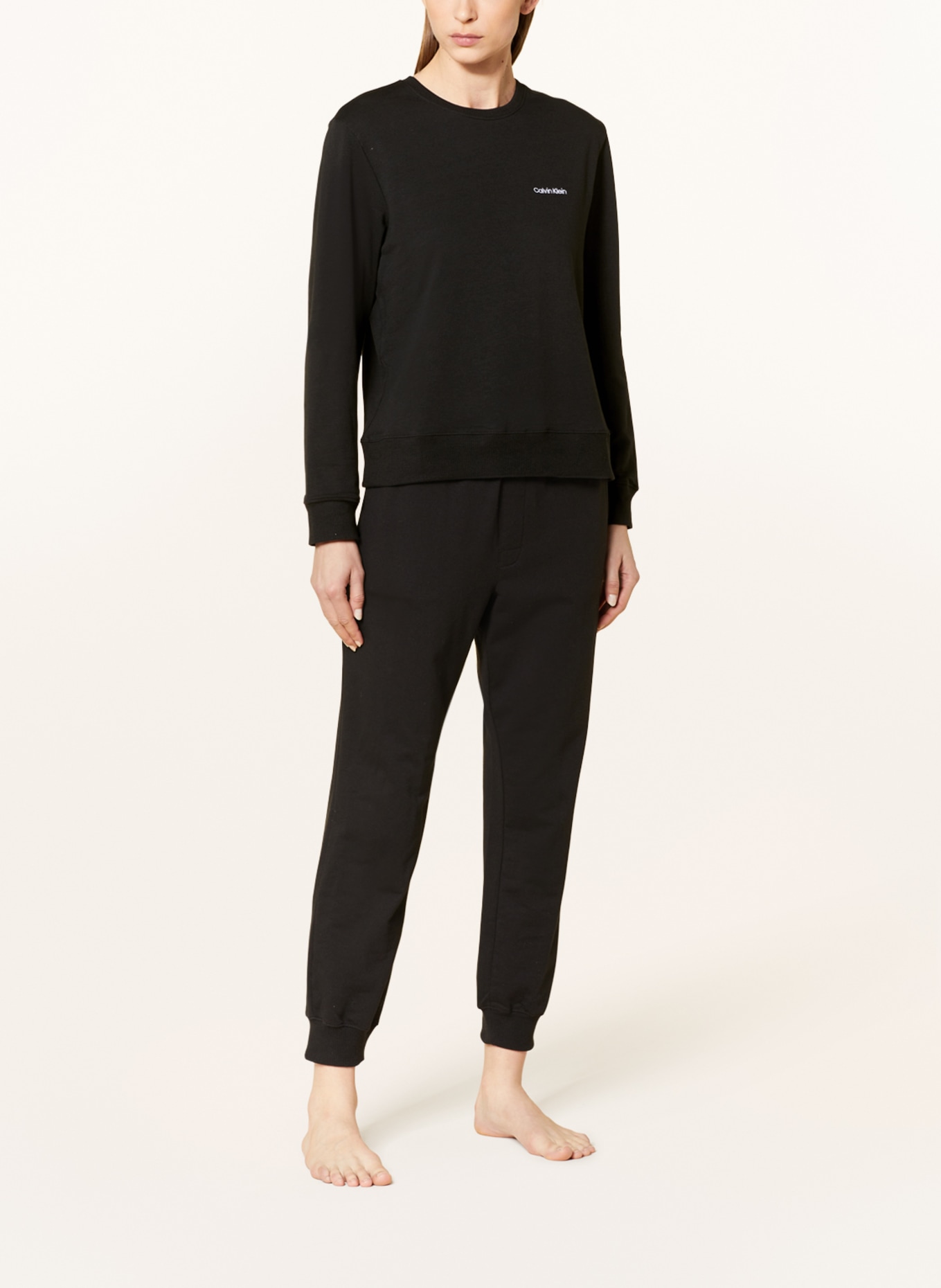 Calvin Klein Lounge sweatshirt MODERN COTTON, Color: BLACK (Image 2)
