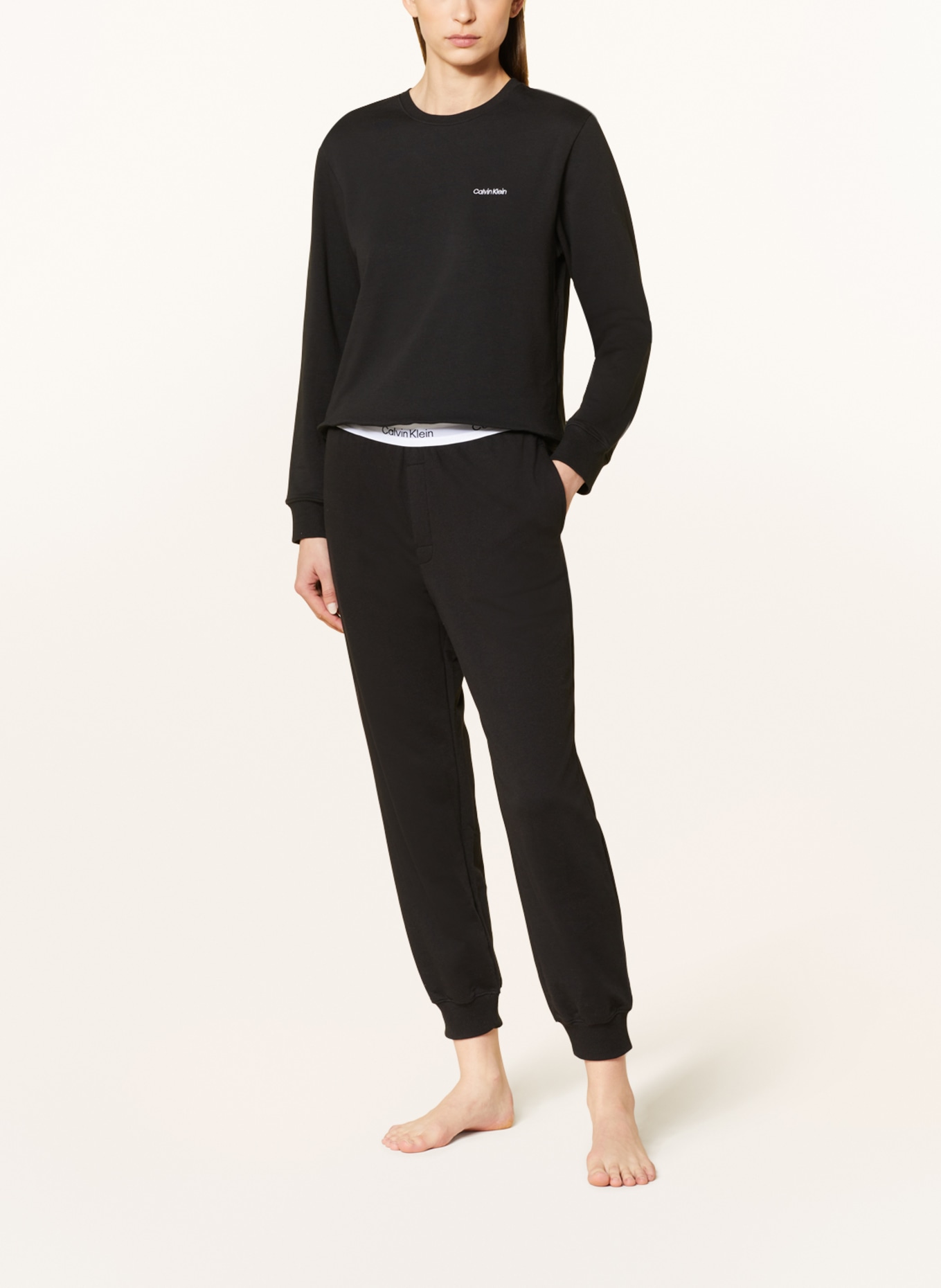 Calvin Klein Lounge pants MODERN COTTON, Color: BLACK (Image 2)