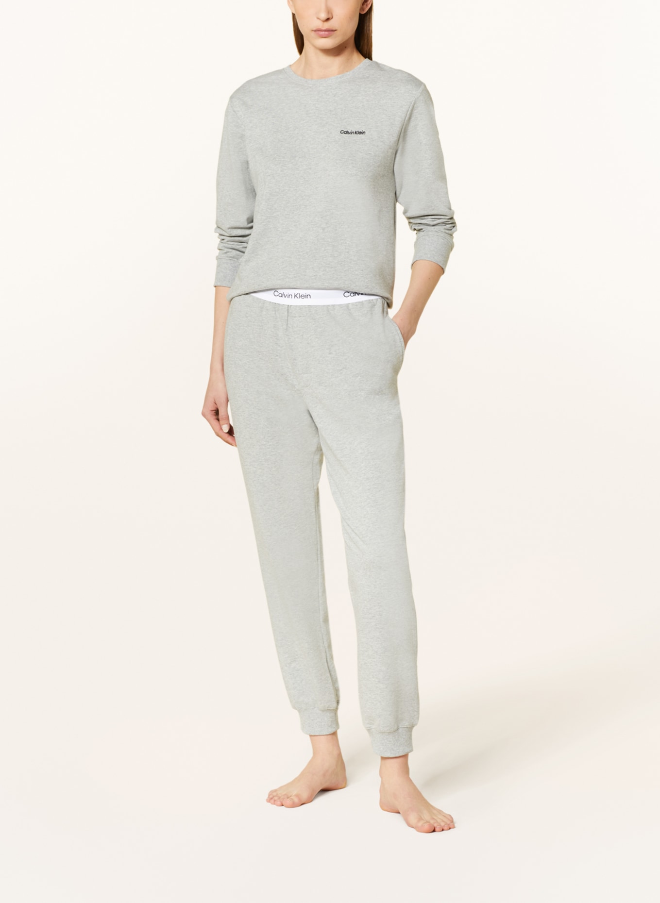 Calvin Klein Lounge pants MODERN COTTON in light gray