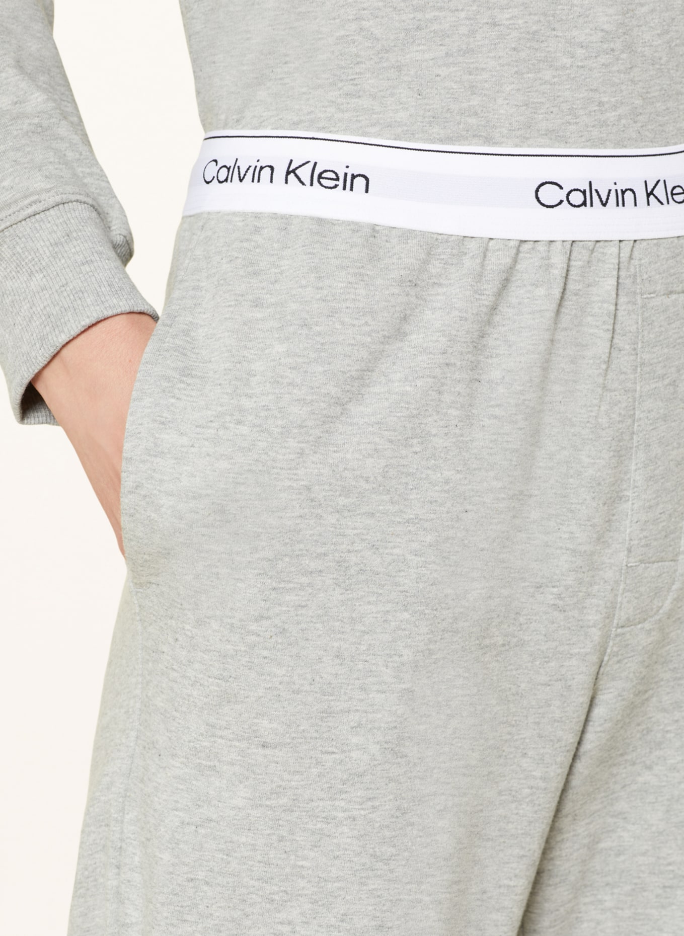 Calvin Klein Lounge pants MODERN COTTON in light gray