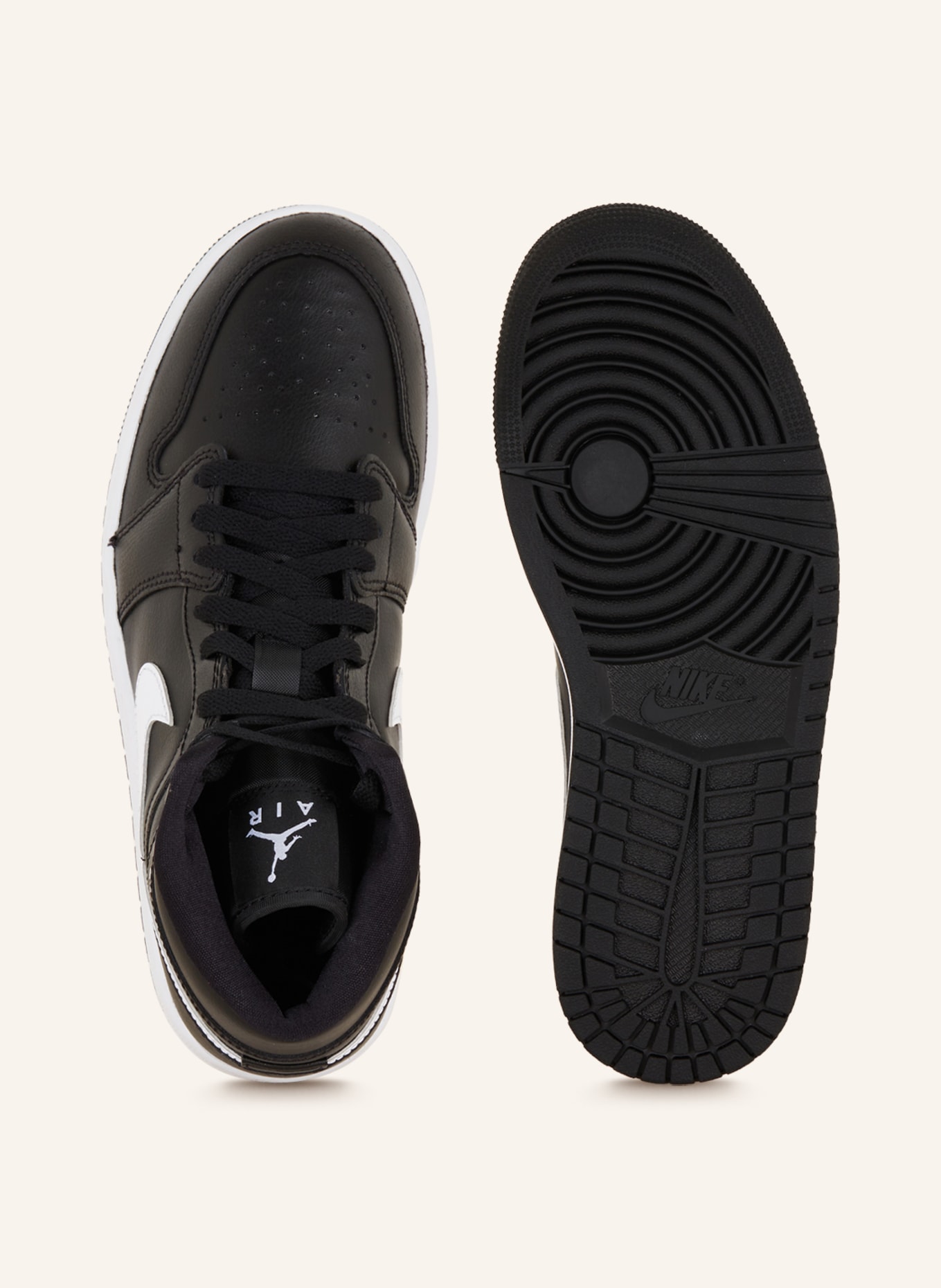 JORDAN Basketball shoes AIR JORDAN 1, Color: BLACK/ WHITE (Image 5)