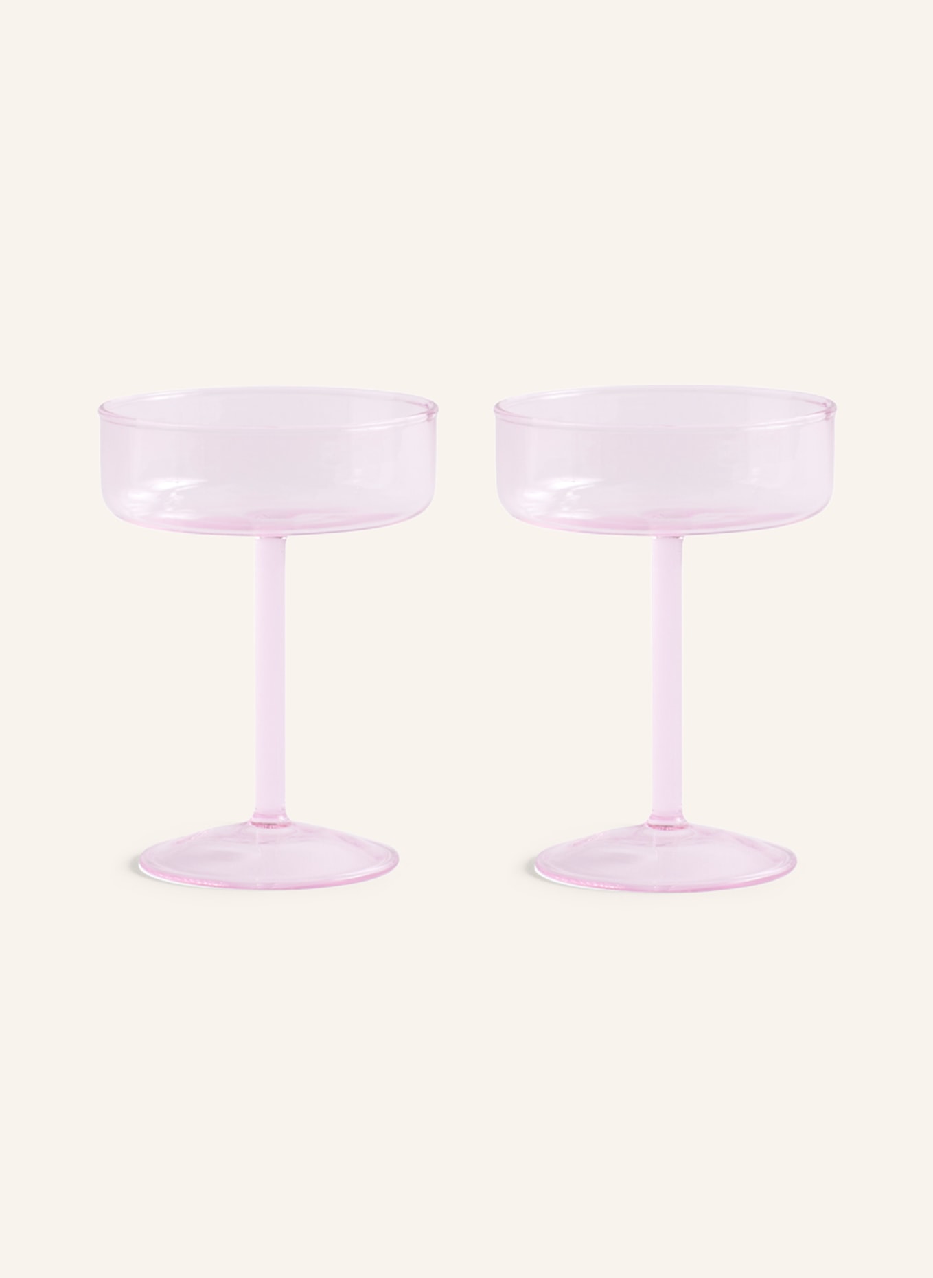 HAY Set of 2 champagne glasses TINT, Color: LIGHT PINK (Image 1)