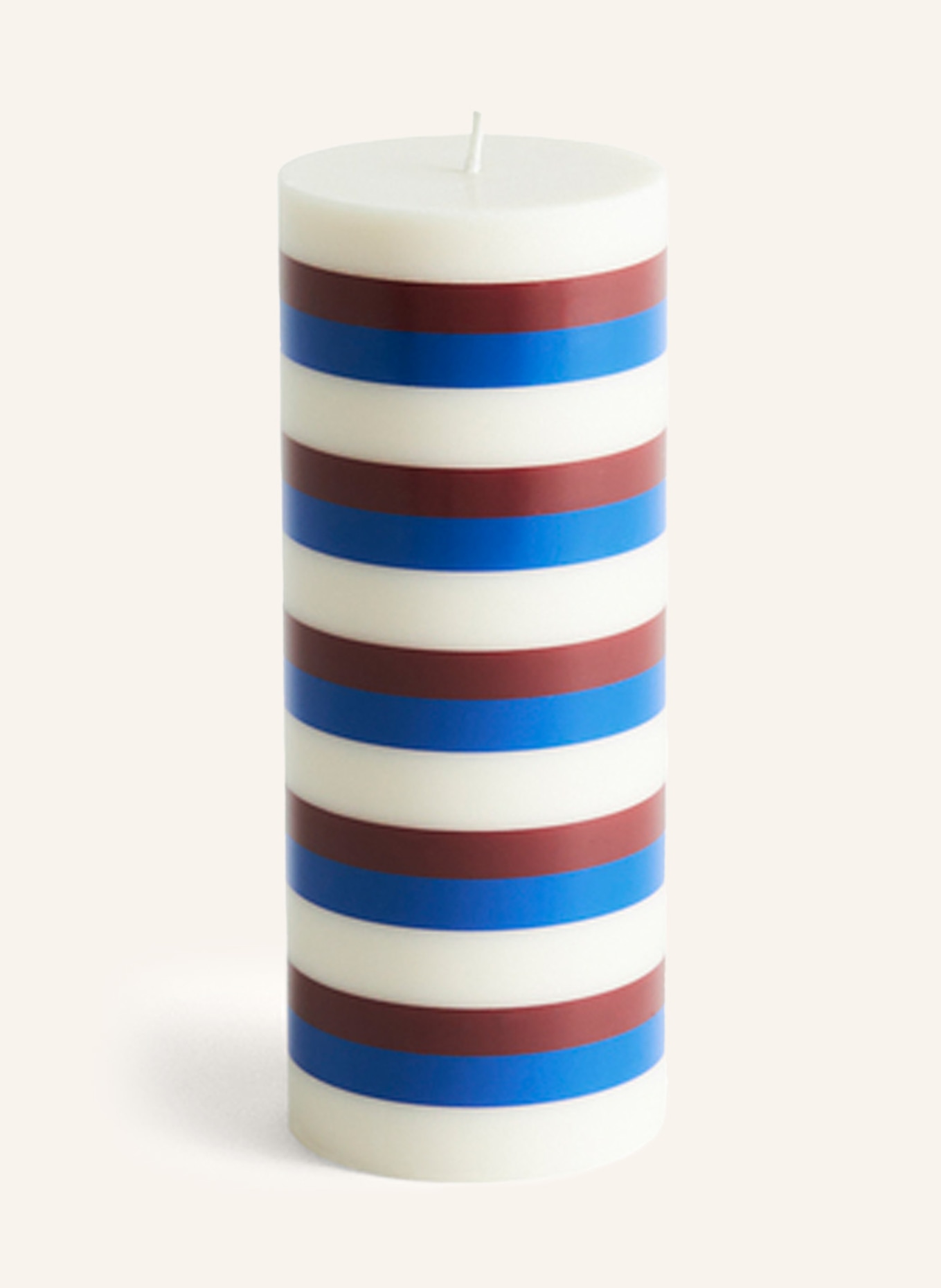 HAY Candle COLUMN MEDIUM, Color: WHITE/ BLUE/ RED (Image 1)