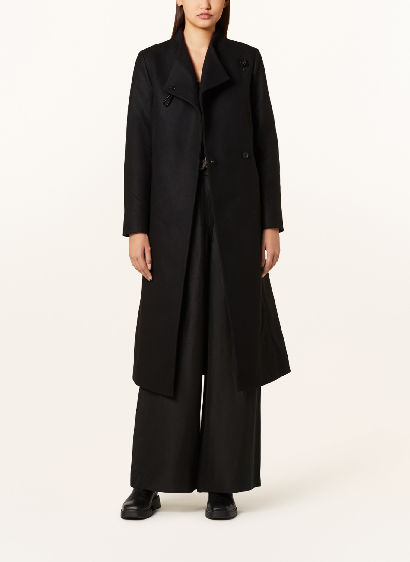 ALLSAINTS Wool coat RILEY in black
