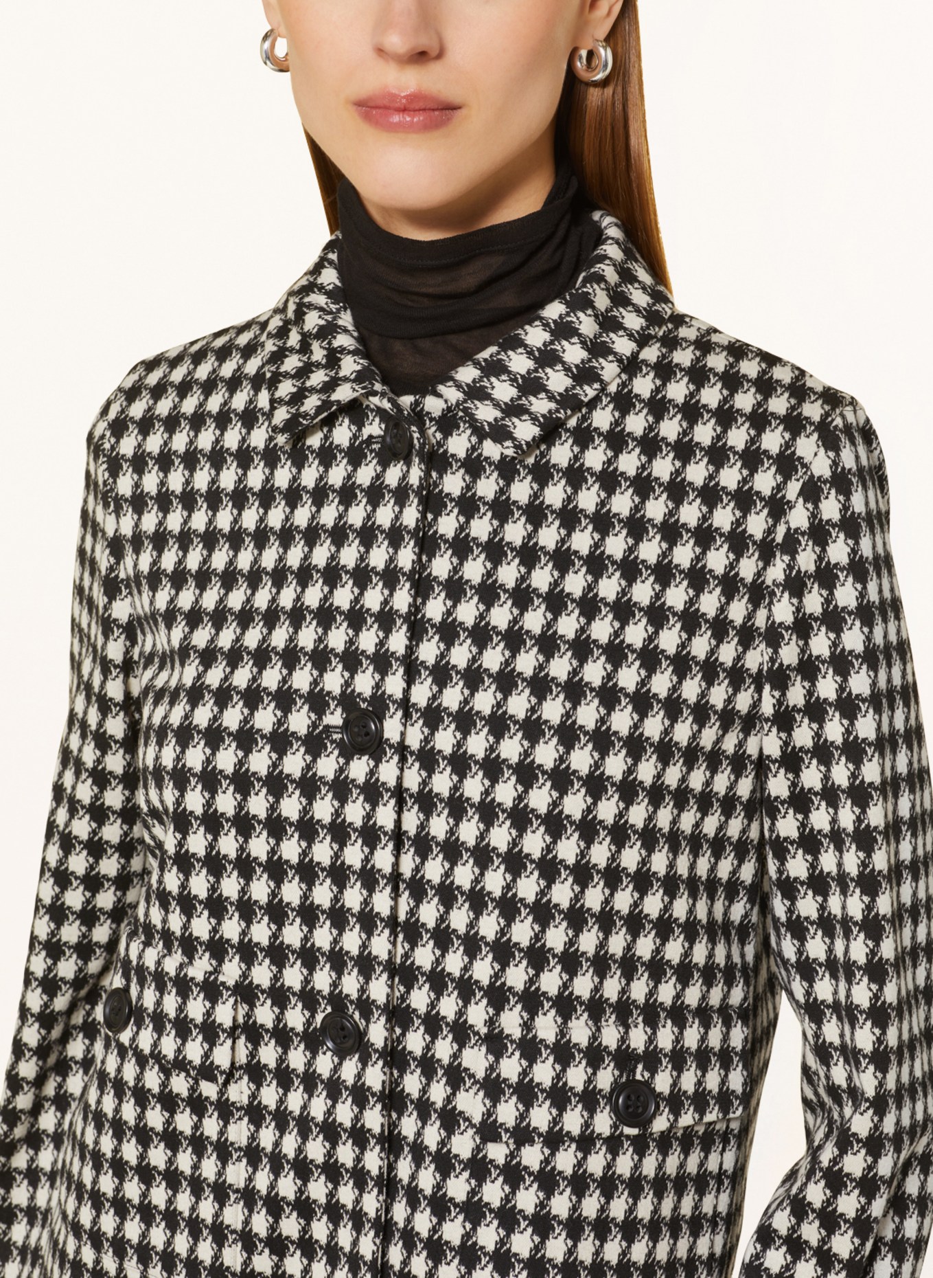 lilienfels Knit blazer, Color: BLACK/ LIGHT GRAY (Image 4)
