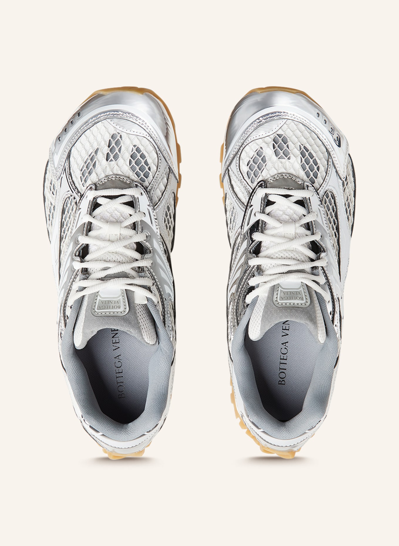 BOTTEGA VENETA Sneaker ORBIT, Farbe: SILVER/WHITE/OPTIC WHITE (Bild 4)