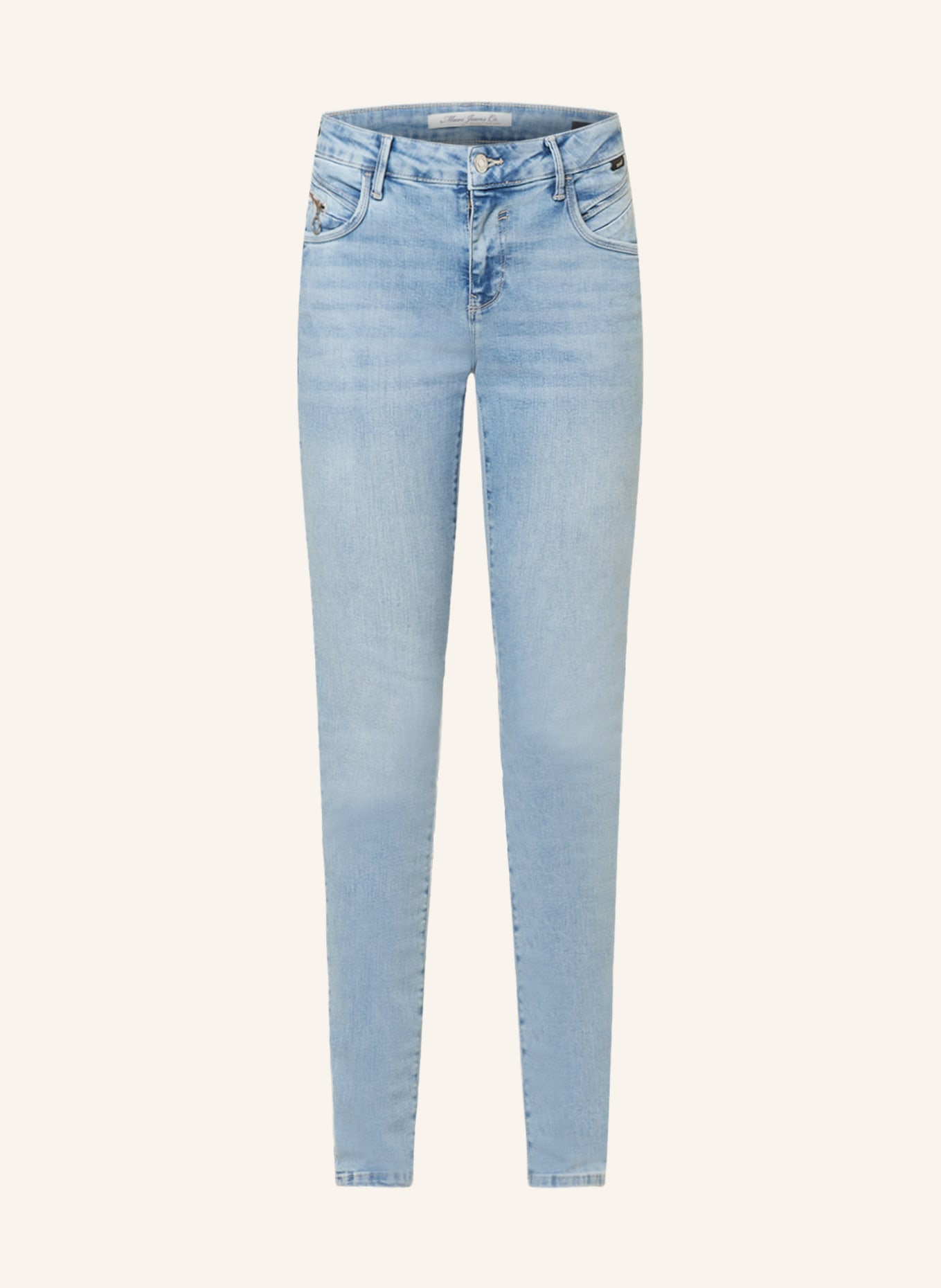 mavi Skinny Jeans ADRIANA, Farbe: 80392 lt glam (Bild 1)