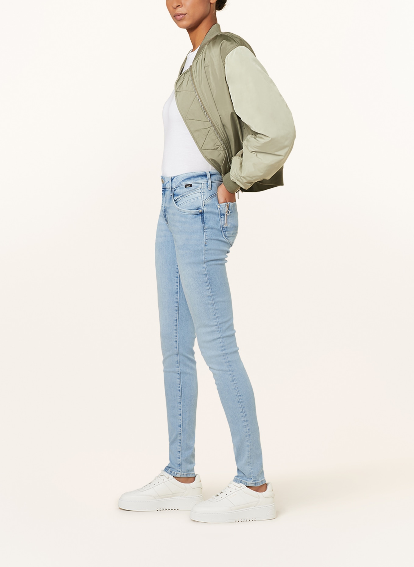 mavi Skinny Jeans ADRIANA, Farbe: 80392 lt glam (Bild 4)