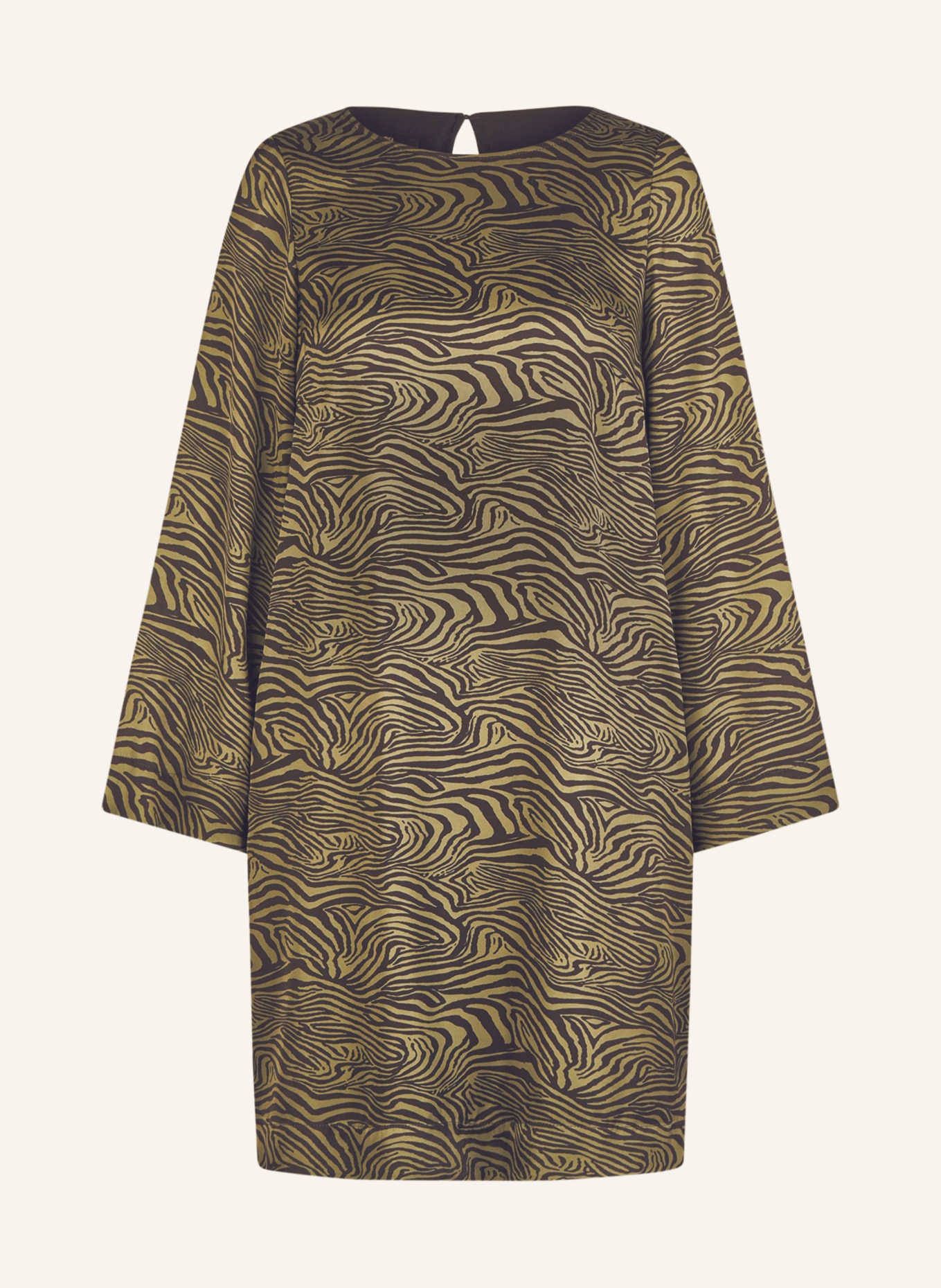 MARC AUREL Satin dress, Color: OLIVE/ BLACK (Image 1)