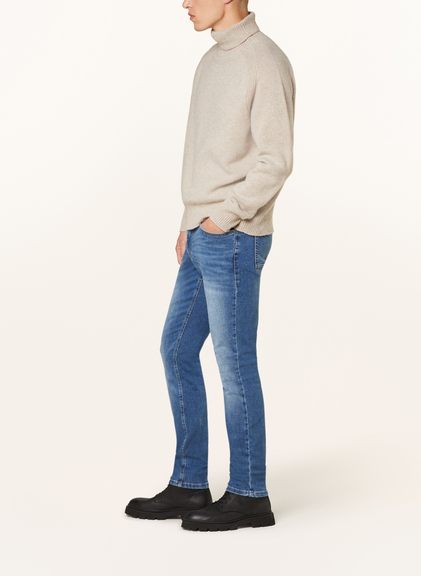 FYNCH-HATTON Jeans tapered fit, Color: 606 LIGHT BLUE (Image 4)
