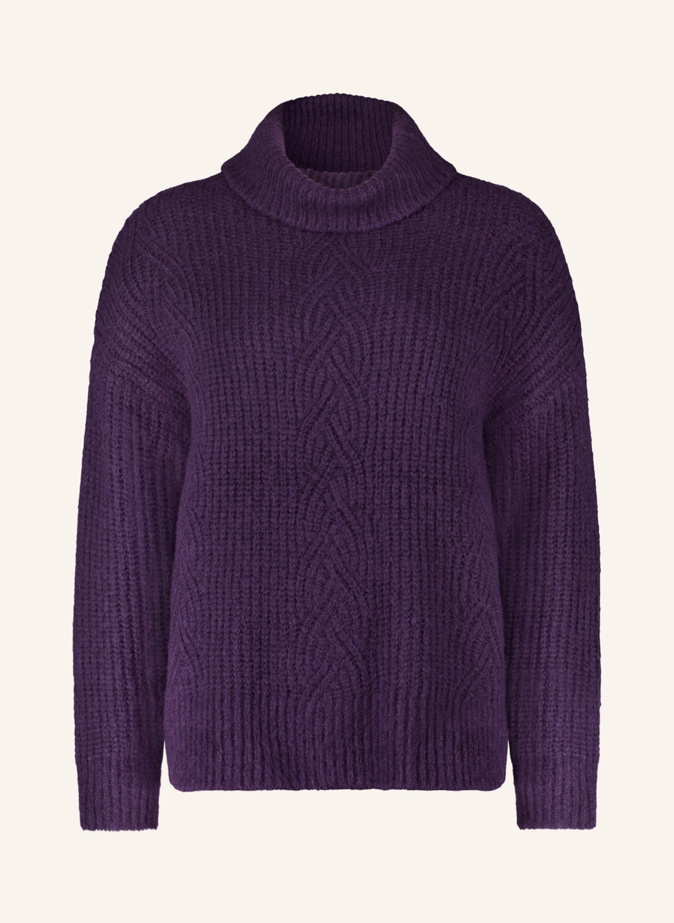 CARTOON Turtleneck sweater, Color: DARK PURPLE (Image 1)