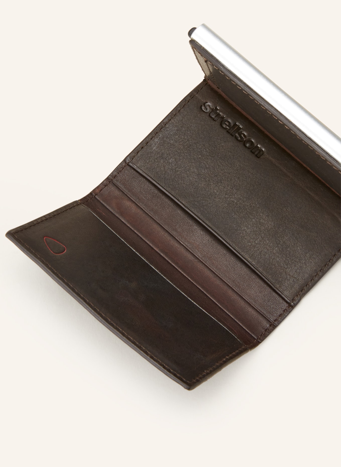 STRELLSON Card case CAMDEN C-ONE E-CAGE, Color: DARK BROWN (Image 3)