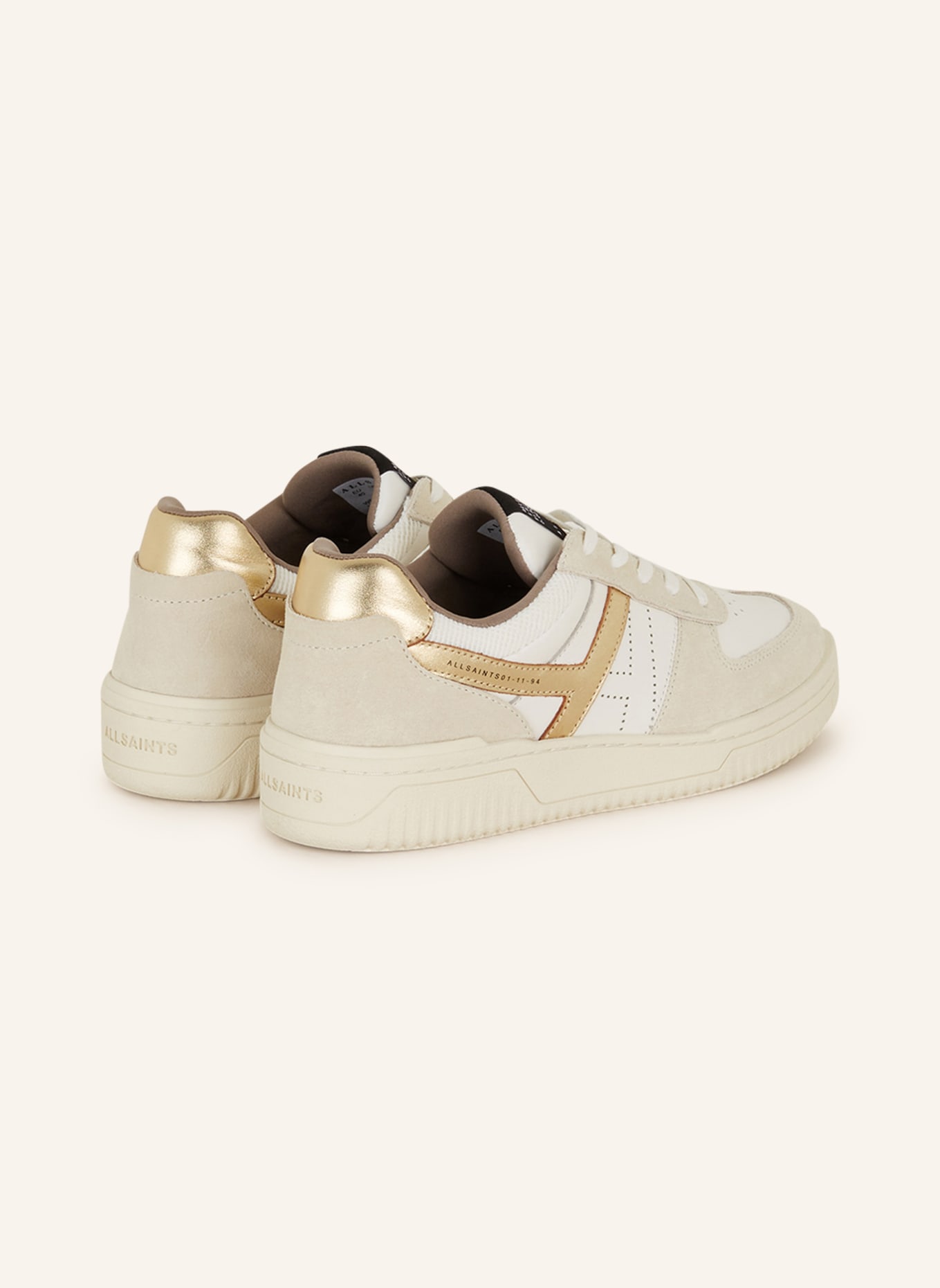 ALLSAINTS Sneakers VIX, Color: WHITE/ GOLD/ LIGHT GRAY (Image 2)